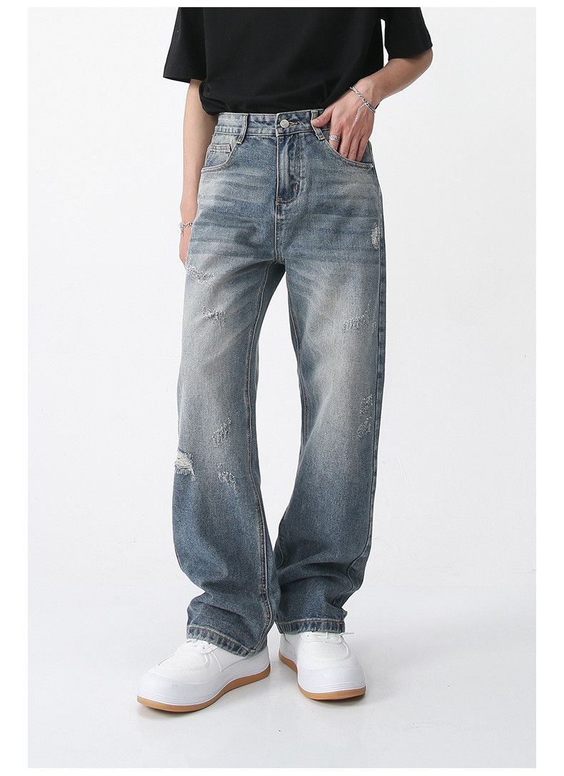 Japanese Brand × Jean Vintage Washed Loose Straight Mid-Rise Jeans Size US 32 / EU 48 - 2 Thumbnail