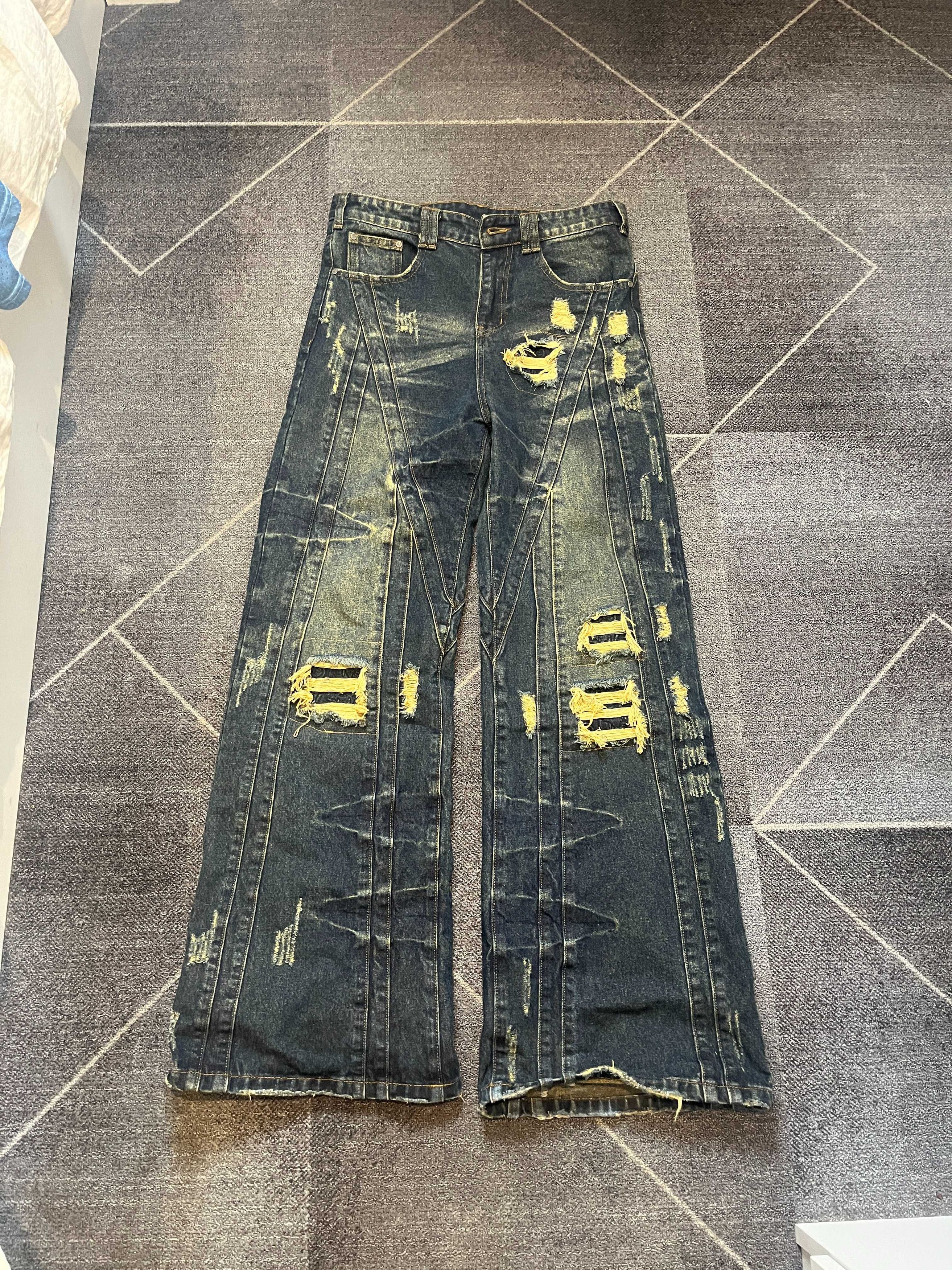 Other CRVDAE x Ditch Drop Corviditch Distressed Denim Jeans Size US 30 / EU 46 - 1 Thumbnail