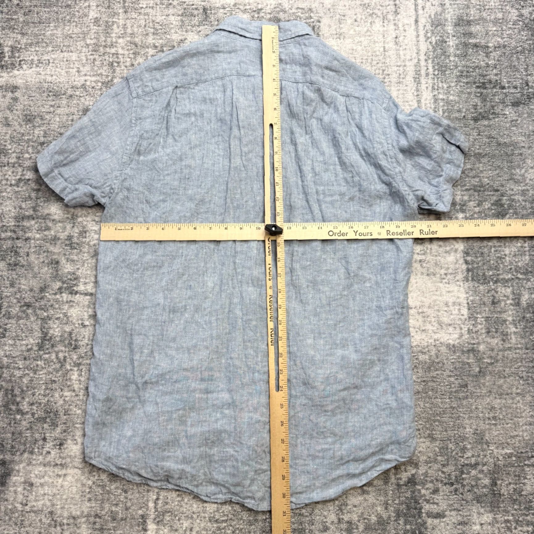 J.Crew J.CREW Shirt Mens L Light Blue Linen Blend Button-Down Beach Coastal Resort Casual Travel) Size US L / EU 52-54 / 3 - 6 Thumbnail