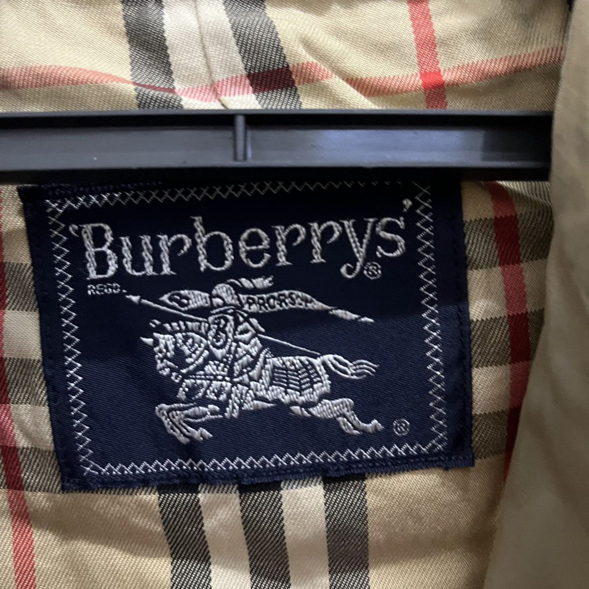 Burberry Rare Distressed Vintage Burberrys Nova Check Trench Jacket Size US L / EU 52-54 / 3 - 10 Thumbnail