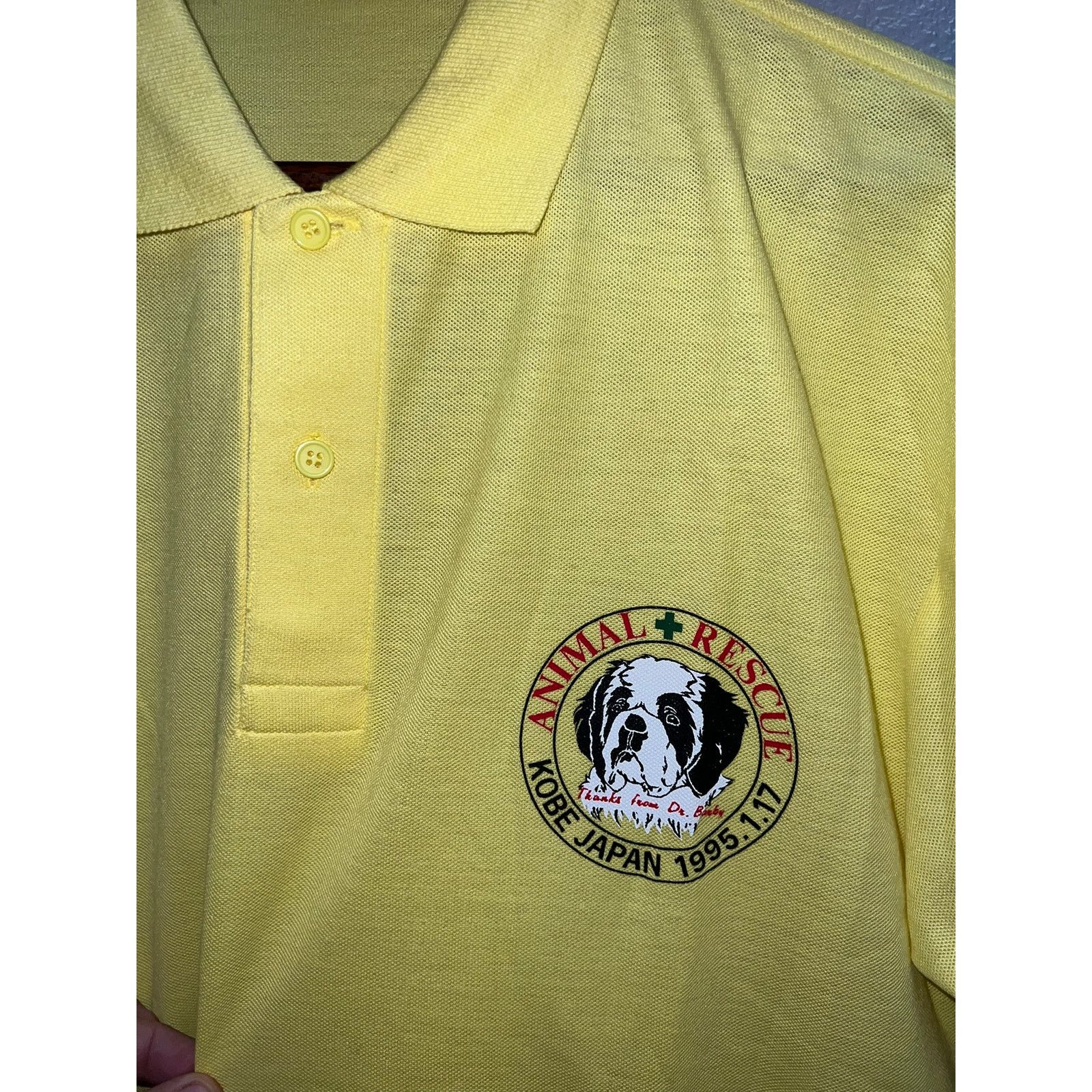 Vintage Vintage Animal Rescue Shirt Polo Kobe Japan 1996 Rare 90s M Size US M / EU 48-50 / 2 - 2 Thumbnail