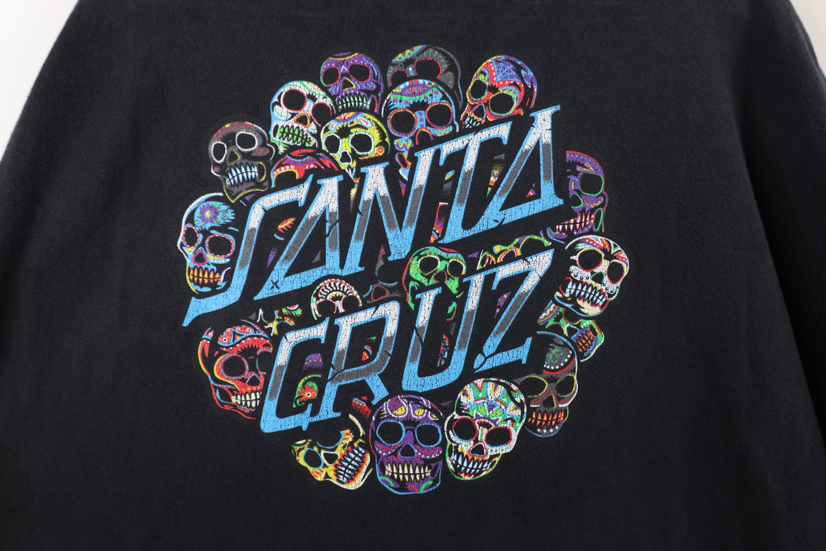 Santa Cruz Skateboards × Vintage Vintage Y2K Santa Cruz Skateboards Spell Sugar Skull T-Shirt Size US XL / EU 56 / 4 - 12 Thumbnail