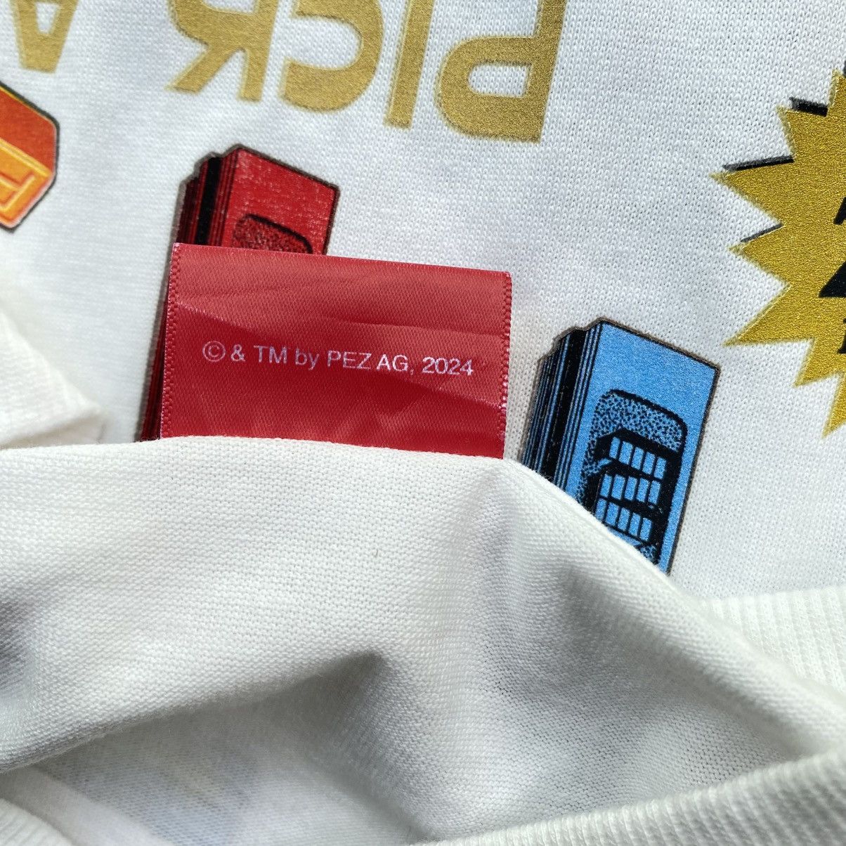 Designer × Vintage PES White Tee with Blue Logo Embroidery & Graphic Back Print Size US XXL / EU 58 / 5 - 12 Thumbnail