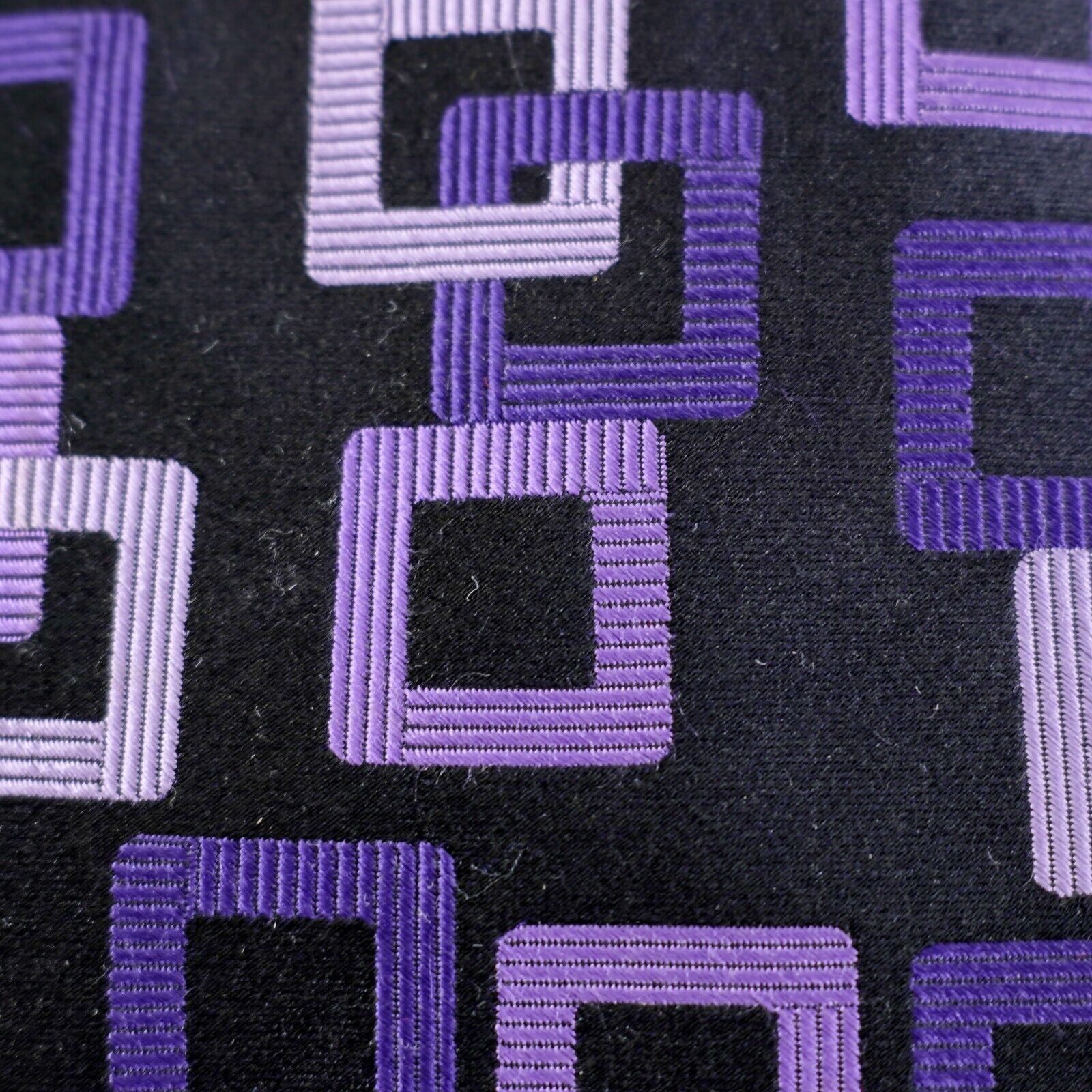 Croft & Barrow Croft & Barrow Black Purple Geometric Abstract Woven Long Si Size ONE SIZE - 2 Thumbnail