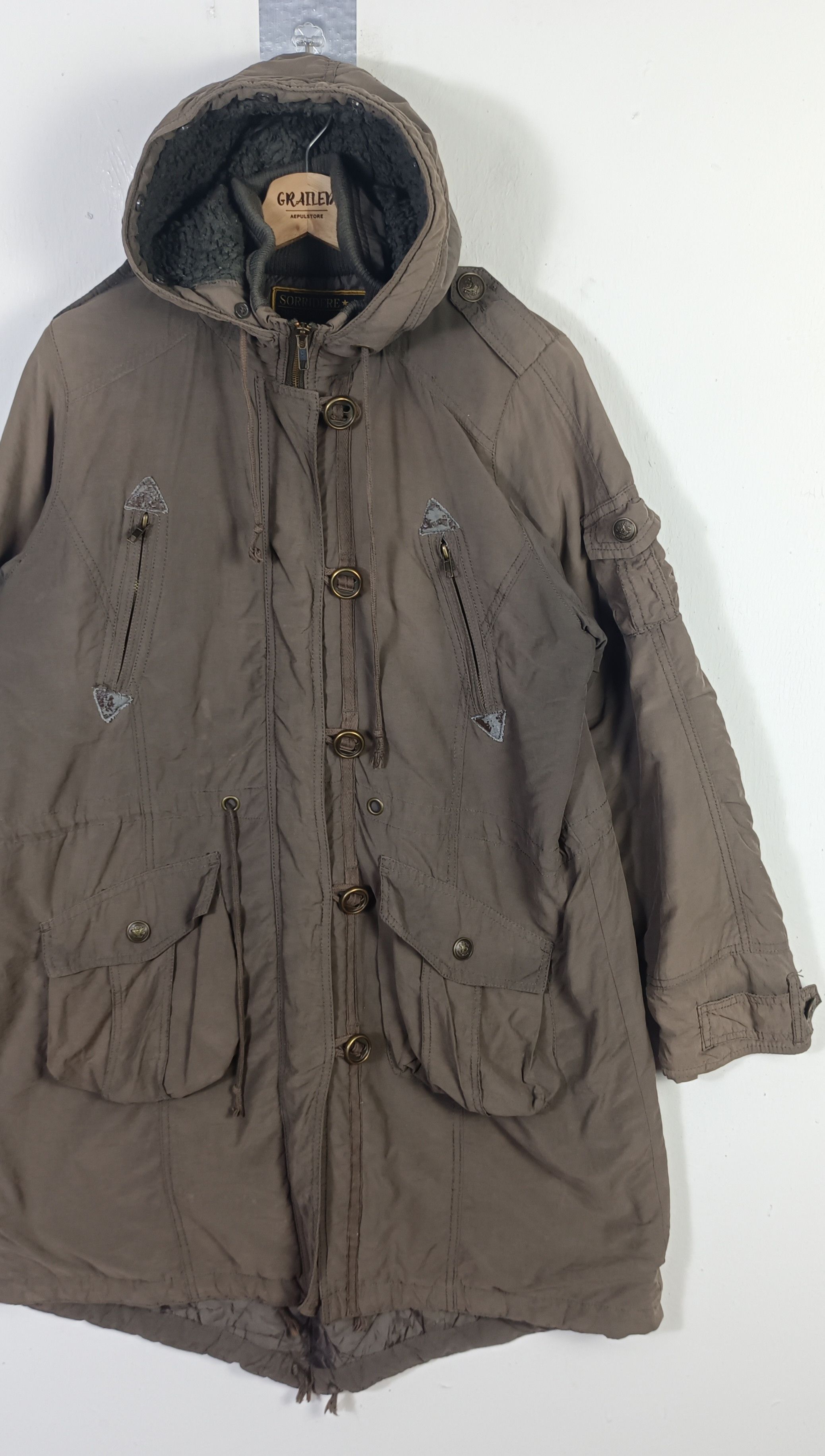 If Six Was Nine × Japanese Brand × Le Grande Bleu (L.G.B.) 🇯🇵Sorridere Military"Sixty Five Spirit" Parka Multi Pocket Size US L / EU 52-54 / 3 - 6 Thumbnail