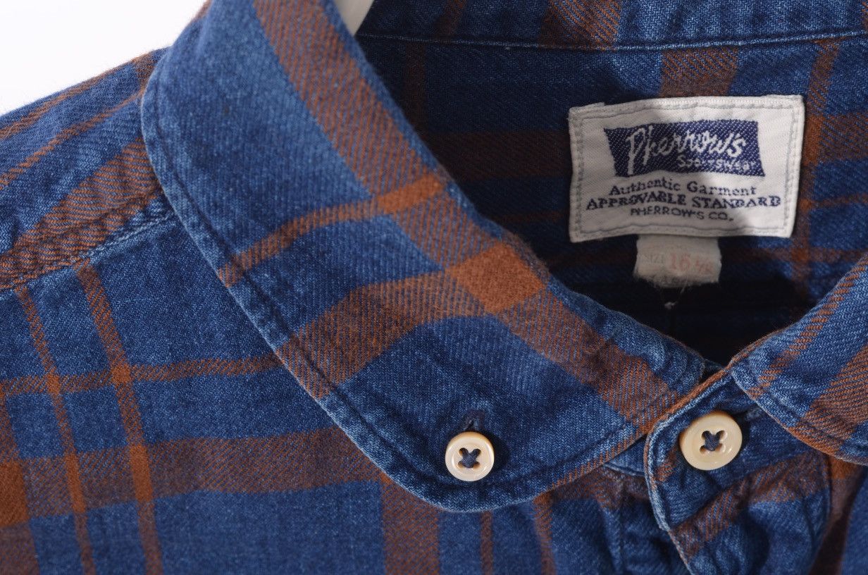 Pherrow's Pherrows Cotton Flannel Shirt Long sleeve sz L Size US L / EU 52-54 / 3 - 5 Thumbnail