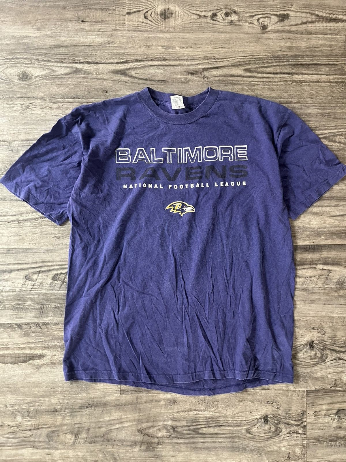 NFL × Vintage Vintage 90s y2k Baltimore Ravens Tee Size US XXL / EU 58 / 5 - 1 Thumbnail