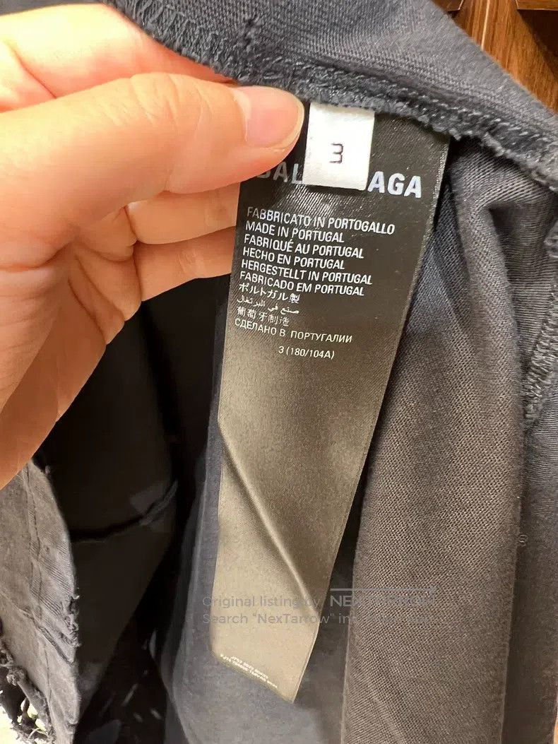 Balenciaga Balenciaga Ripped Distressed Short Sleeve Size US L / EU 52-54 / 3 - 9 Thumbnail