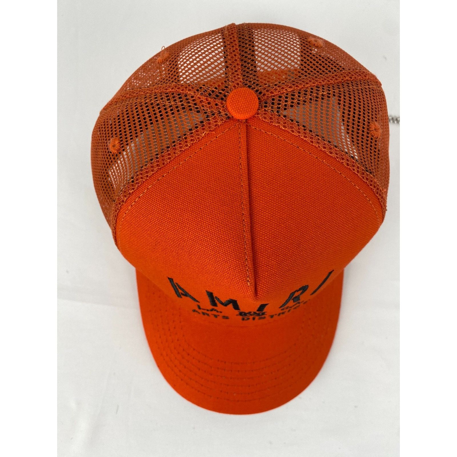 Amiri o1rshd1 Q:12 / Size :OS / Amiri Stencil Trucker Hat / Cap Size ONE SIZE - 5 Thumbnail