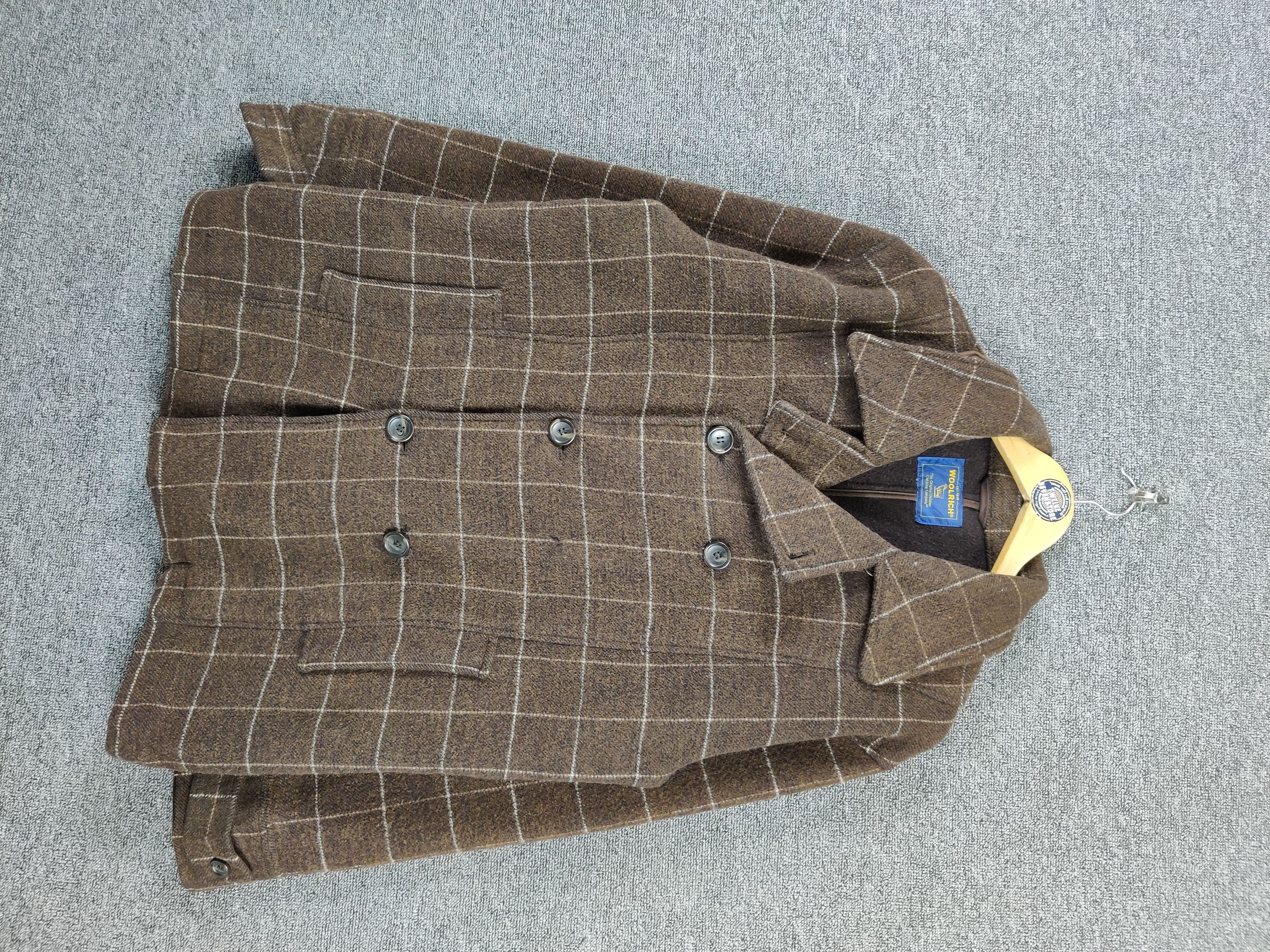 Woolrich Woolen Mills Vintage Woolrich Wool Plaid Double Breasted Coat Size US M / EU 48-50 / 2 - 2 Thumbnail