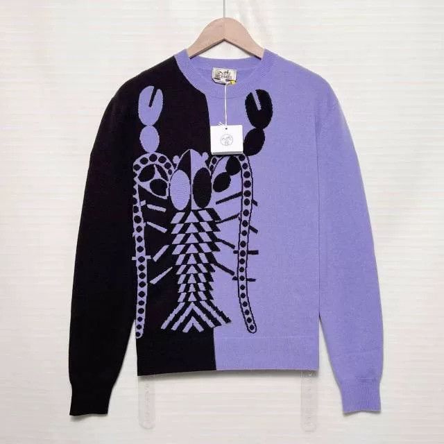 Hermes Hermès Lobster Print Wool Sweater Size S / US 4 / IT 40 - 1 Thumbnail
