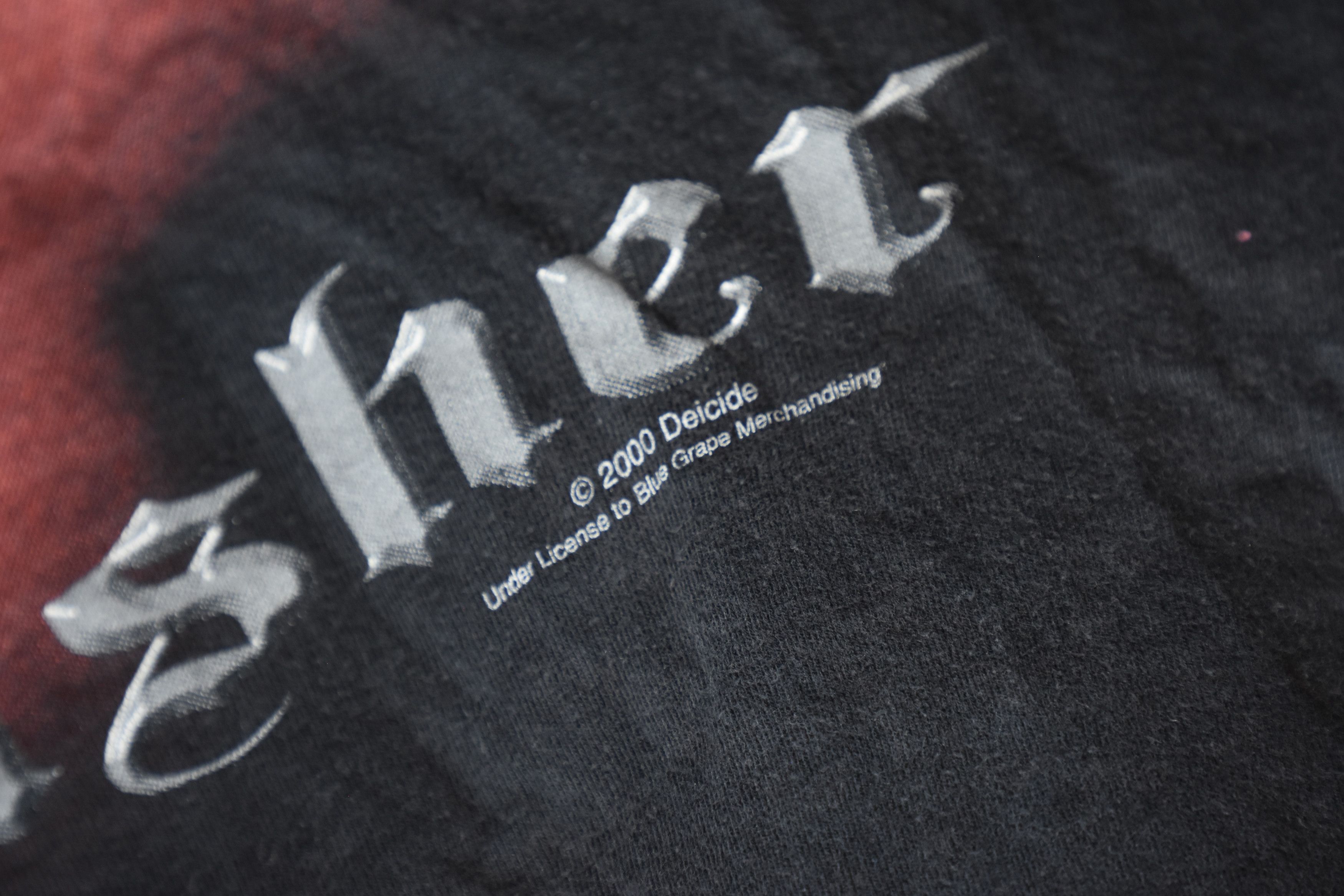 Band Tees Vintage Deceide Blue Grape 2000 longsleeve cross biblebasher Size US XL / EU 56 / 4 - 5 Thumbnail