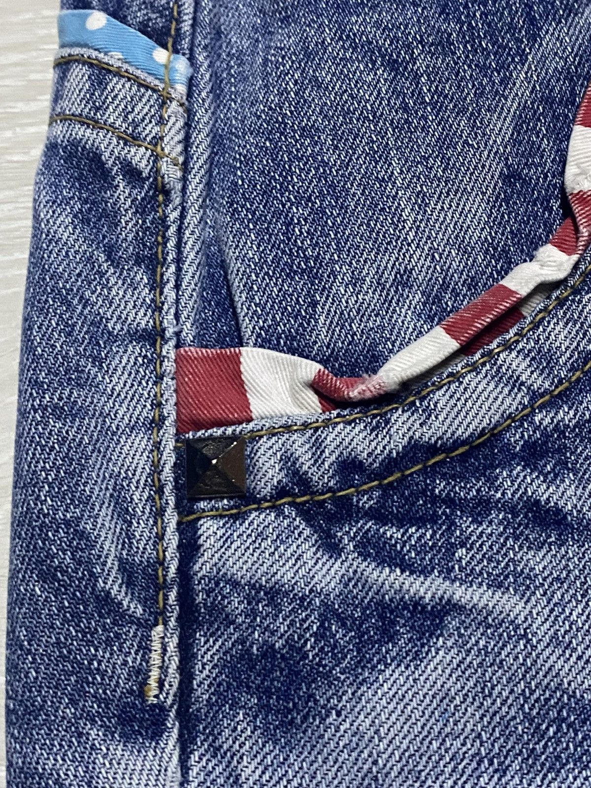 Japanese Brand Vintage Japanese Brand Lolita Embroidery Robot Spike Jeans Size US 31 - 14 Thumbnail