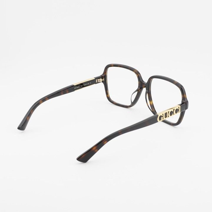 Gucci Gucci GG1193OA 002 Eyeglasses Havana 57mm Square Frame Size ONE SIZE - 11 Thumbnail