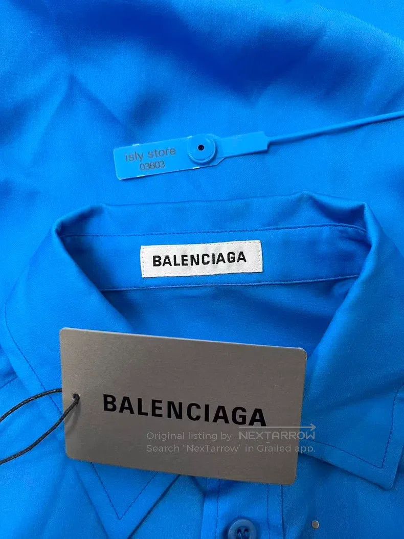 Balenciaga Balenciaga Silk letter long-sleeve shirt Size XS / US 0-2 / IT 36-38 - 4 Thumbnail