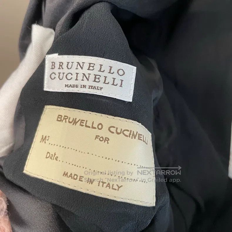 Brunello Cucinelli Brunello Cucinelli Black Beaded New Wool Short Suit Jacket Size XS / US 0-2 / IT 36-38 - 3 Thumbnail