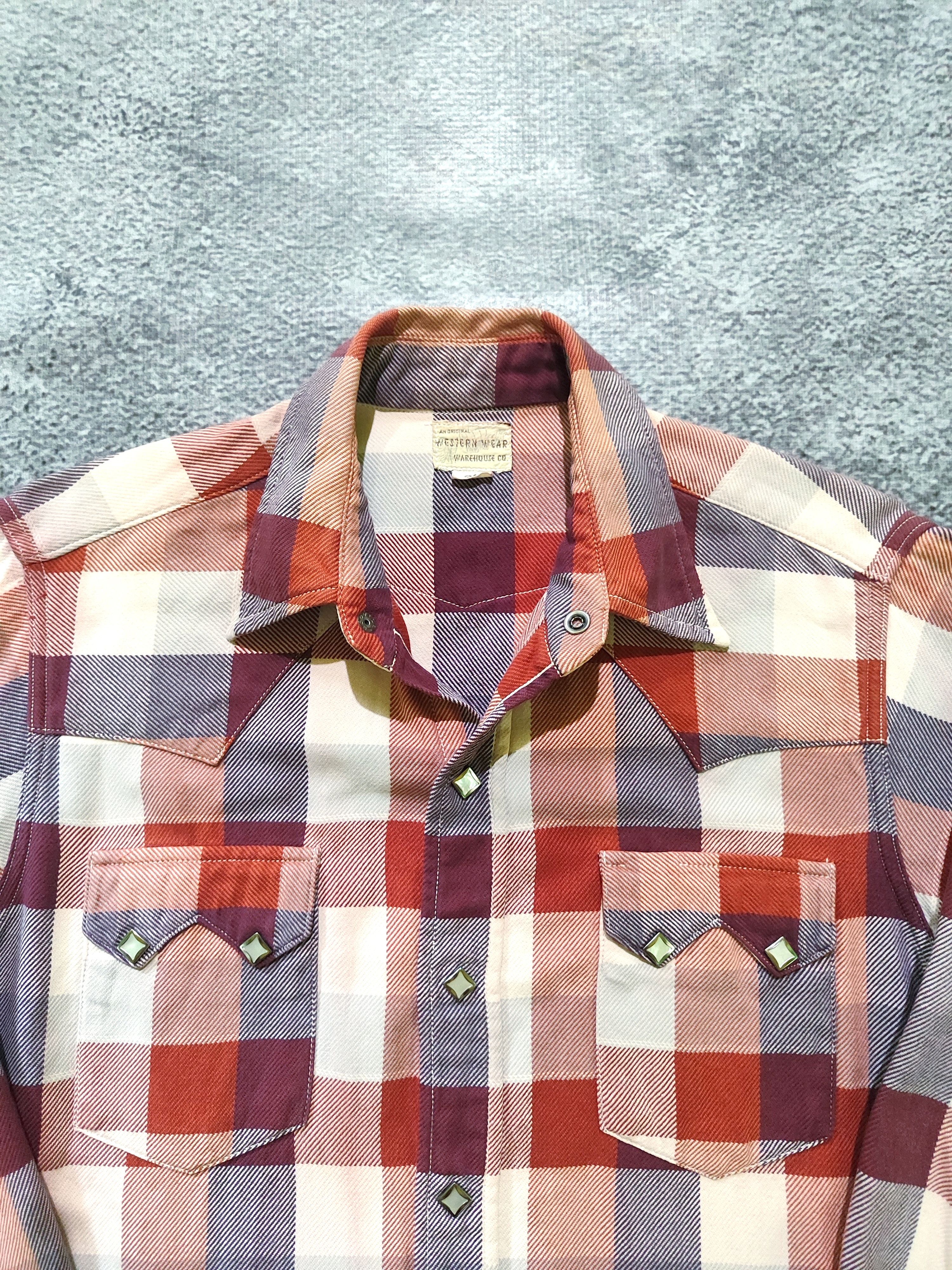 Warehouse Warehouse Heavy Flannel Snap Button Work Shirt Size US M / EU 48-50 / 2 - 3 Thumbnail