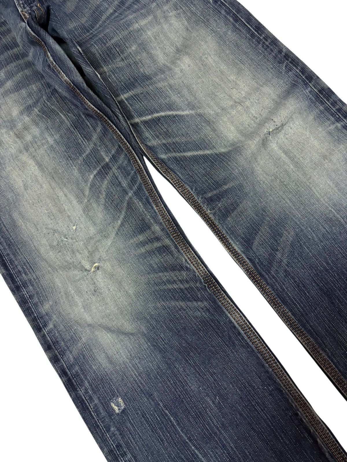 Edwin Vtg Edwin XV Japan Distressed Jeans Size US 31 - 4 Thumbnail