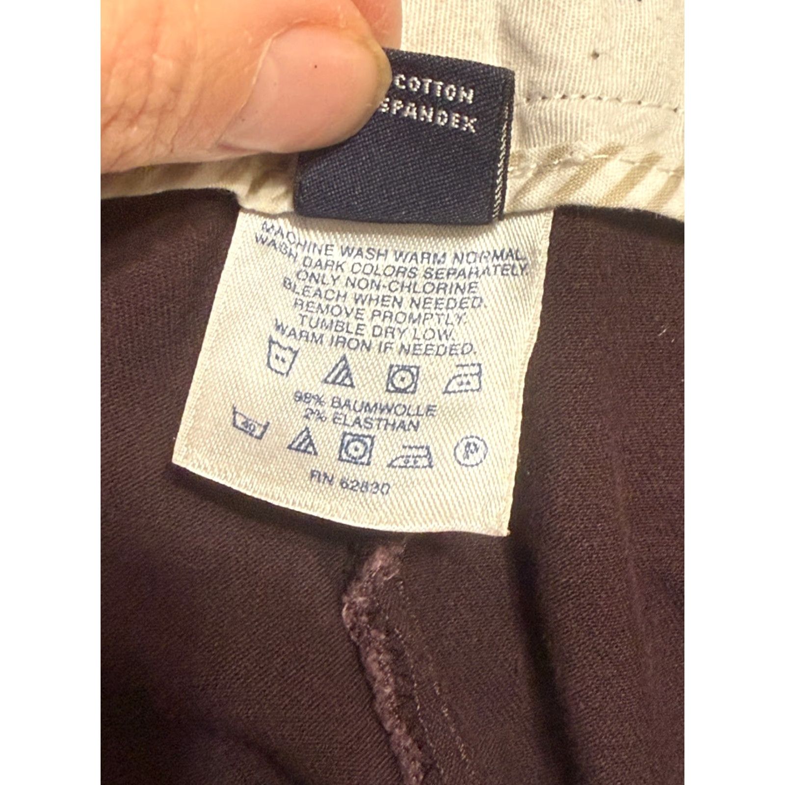 Lands' End Lands' End Jeans Women's Size 16 Purple Brown Dress Pants Bootcut Dark Wash Regular Inseam 31.5 in Size 38" / US 16 / IT 52 - 5 Thumbnail