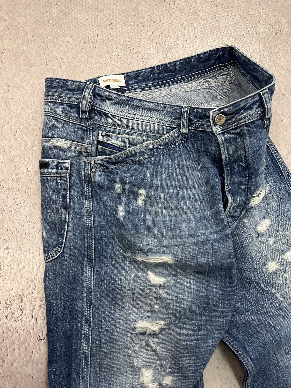 Diesel × If Six Was Nine Vintage Diesel Dirty New Age Distressed Denim Size US 33 - 10 Thumbnail