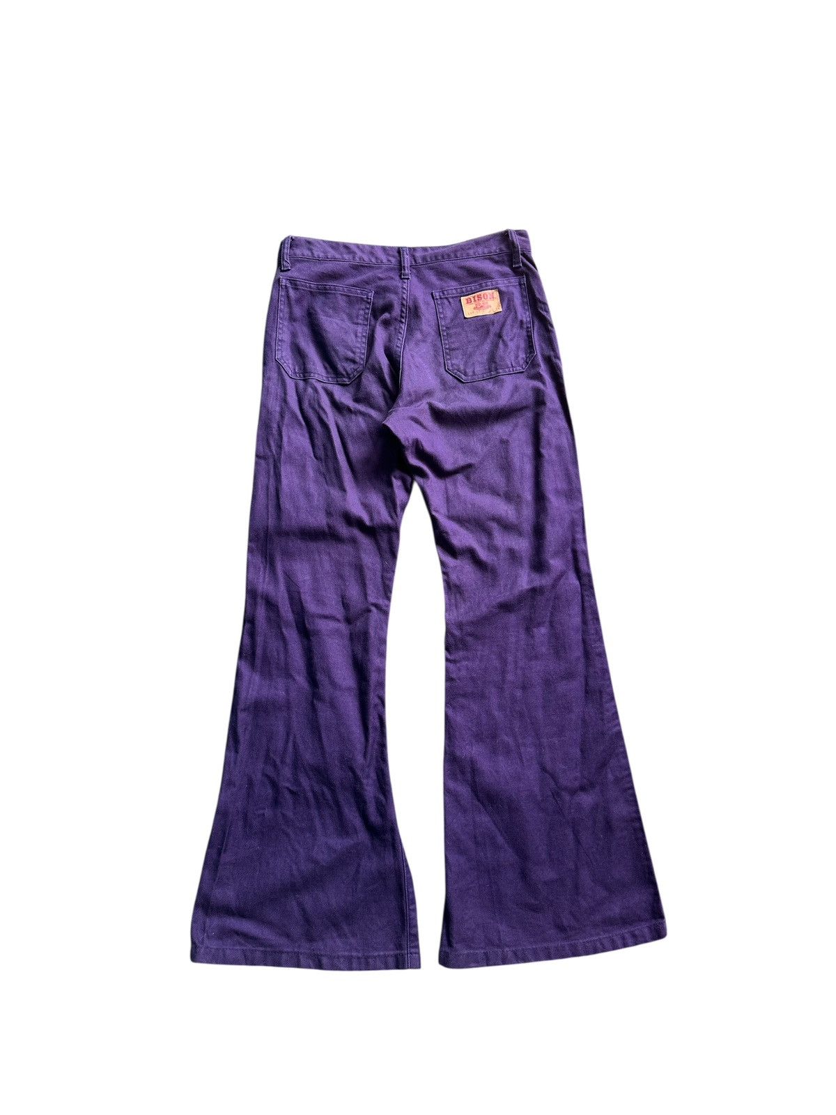 Japanese Brand Vintage Bison Super Flared Pants Size US 30 / EU 46 - 2 Thumbnail