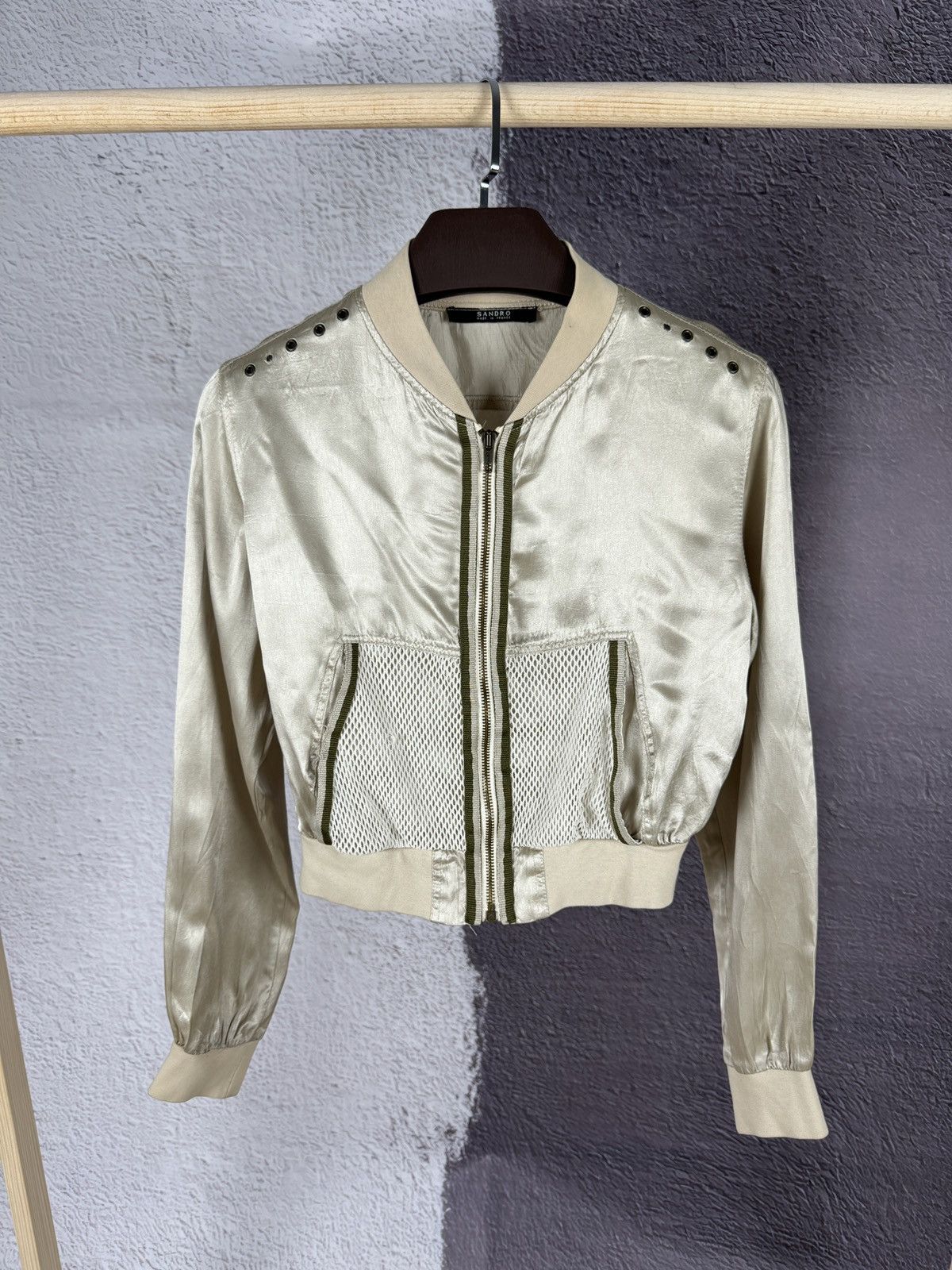 Sandro Sandro Bombers Vintage made in France Acetate jacket Size M / US 6-8 / IT 42-44 - 1 Thumbnail