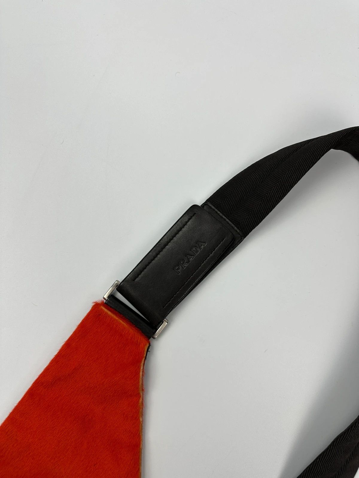 Prada Prada Milano FW99 Orange Fur Holster Chest Sling Bag Size ONE SIZE - 13 Thumbnail