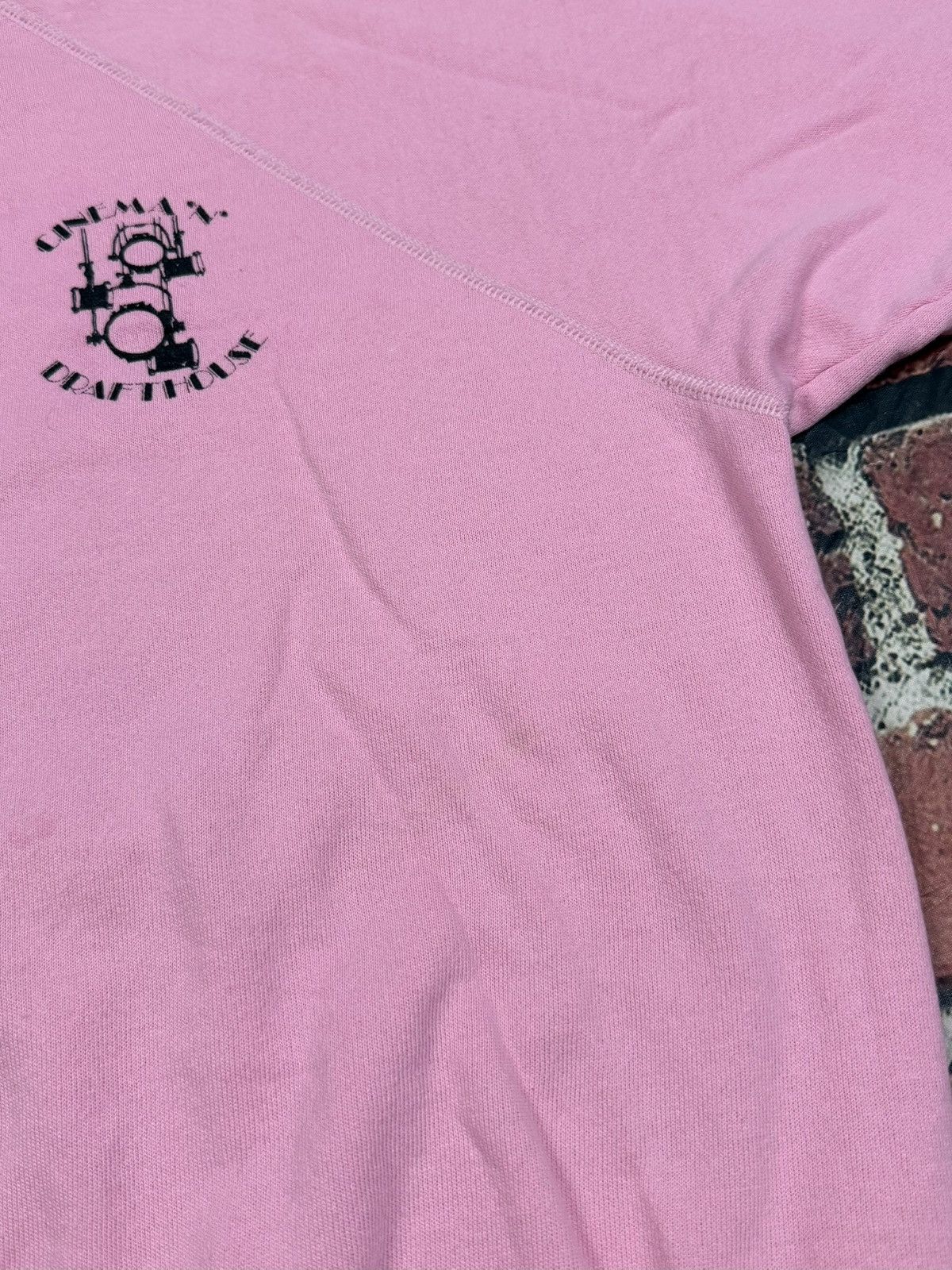 Hanes Vintage 80s Cinema N Drafthouse Crewneck USA Pink Sweatshirt Size US XL / EU 56 / 4 - 13 Thumbnail