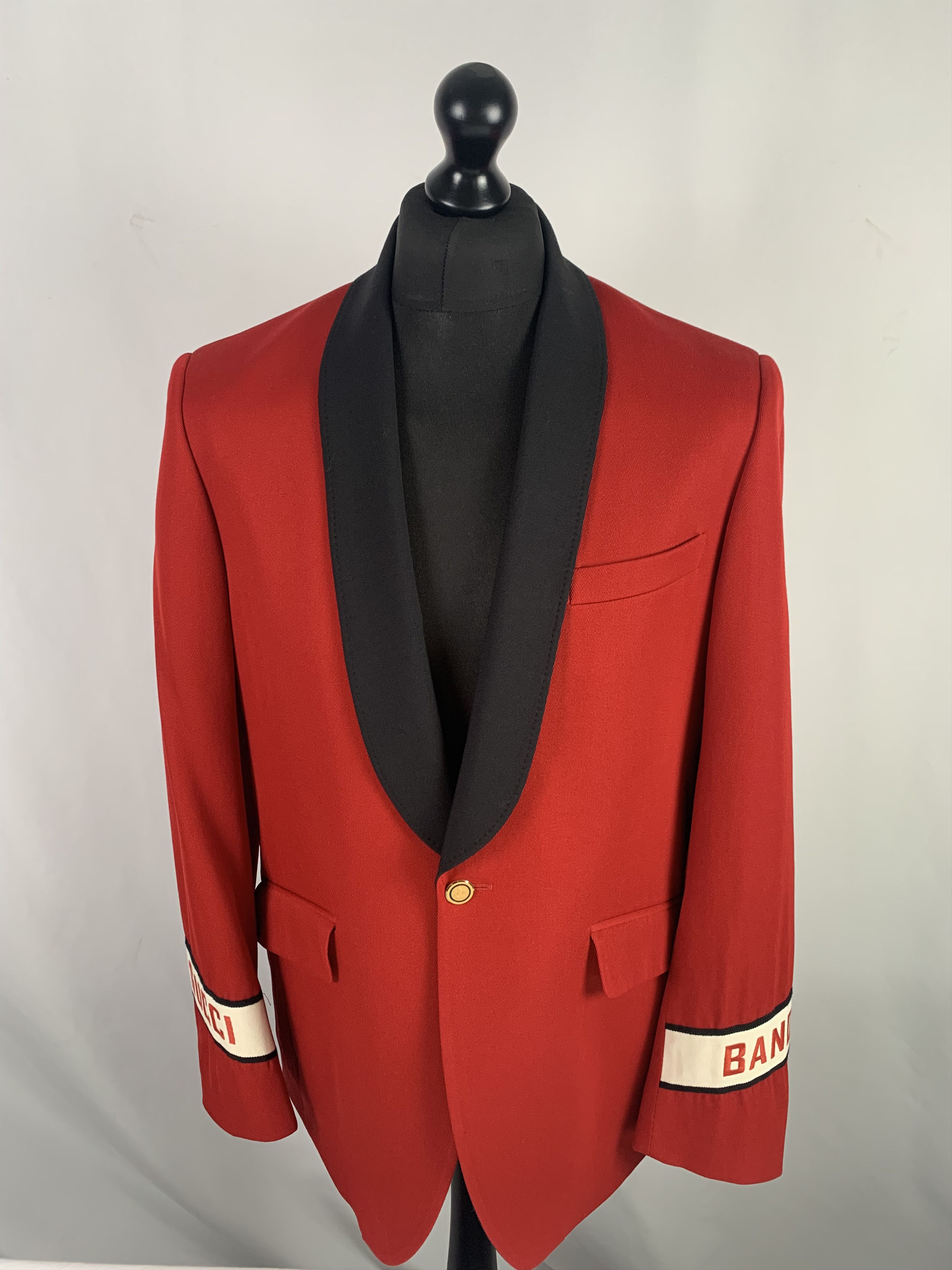 Gucci Band Red Blazer