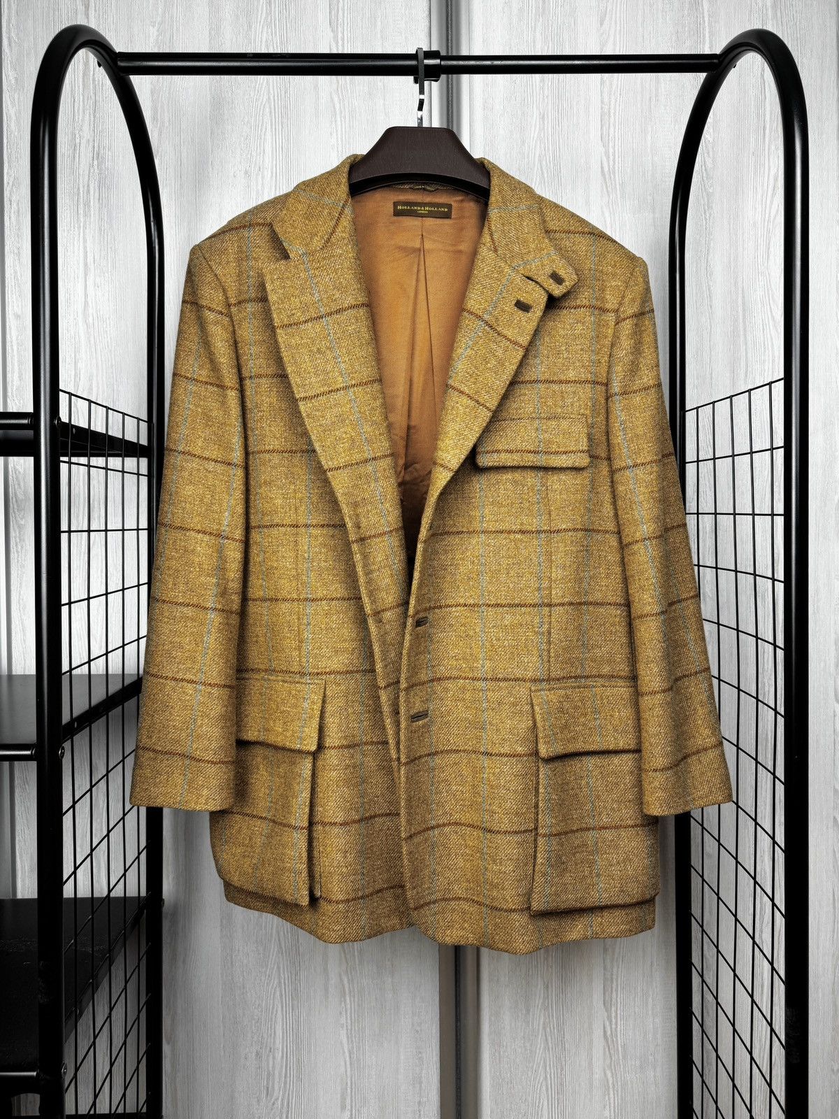 Holland & Holland Holland & Holland checkered tweed hunting blazer jacket 58 Size US XXL / EU 58 / 5 - 7 Thumbnail