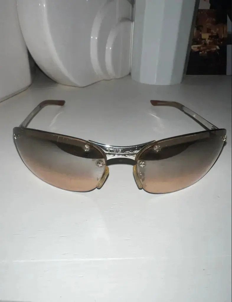 Christian Dior Monsieur × Dior × Vintage DIOR Sunglasses Rectangle Wrap Straps Logo RI941 Size ONE SIZE - 1 Thumbnail