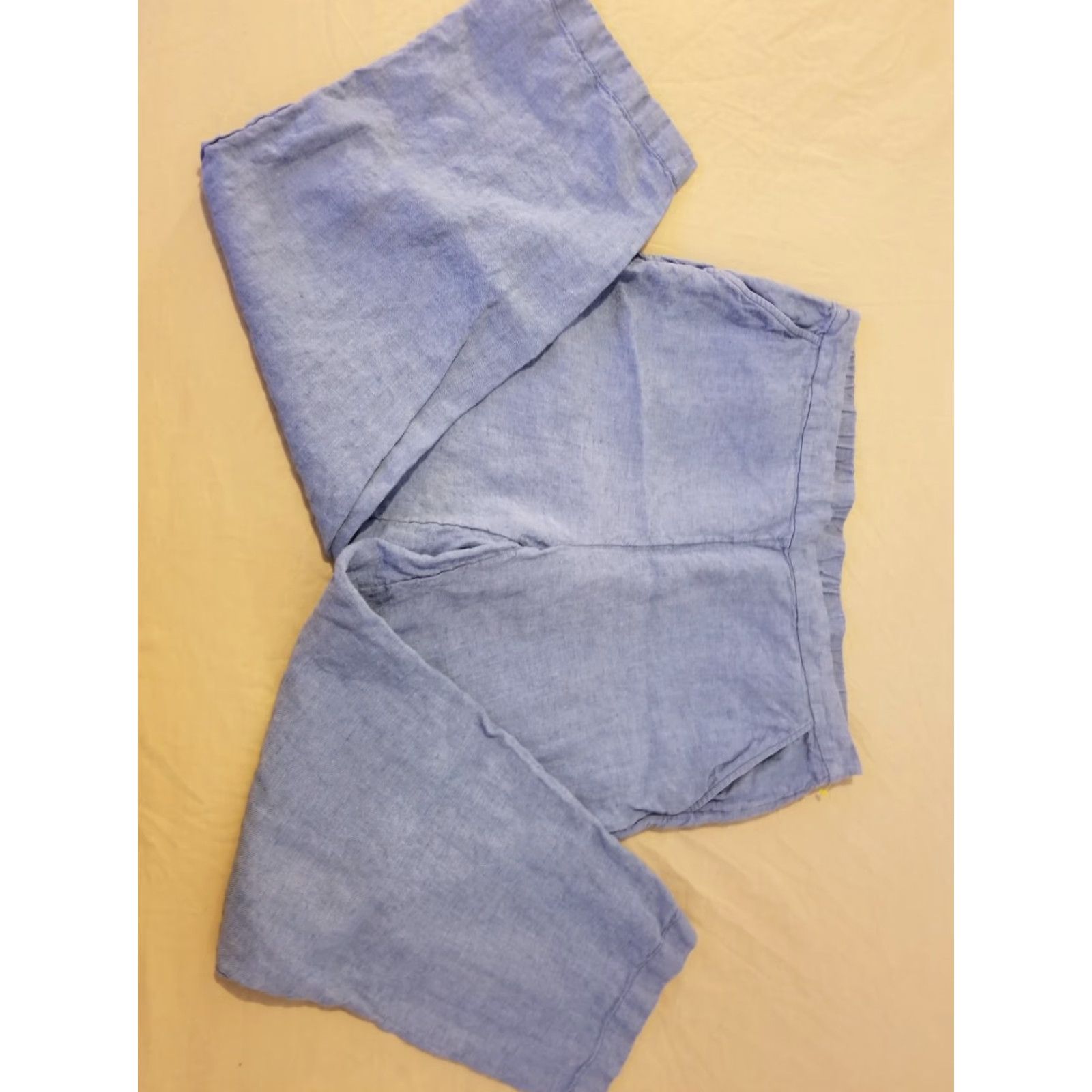 Vintage Womens Chico's Linen Dress Pants 3R Blue Slack Trouser Dress Pants Womens 3R Blue Chico's Linen Pants Size 26" / US 2 / IT 38 - 3 Thumbnail