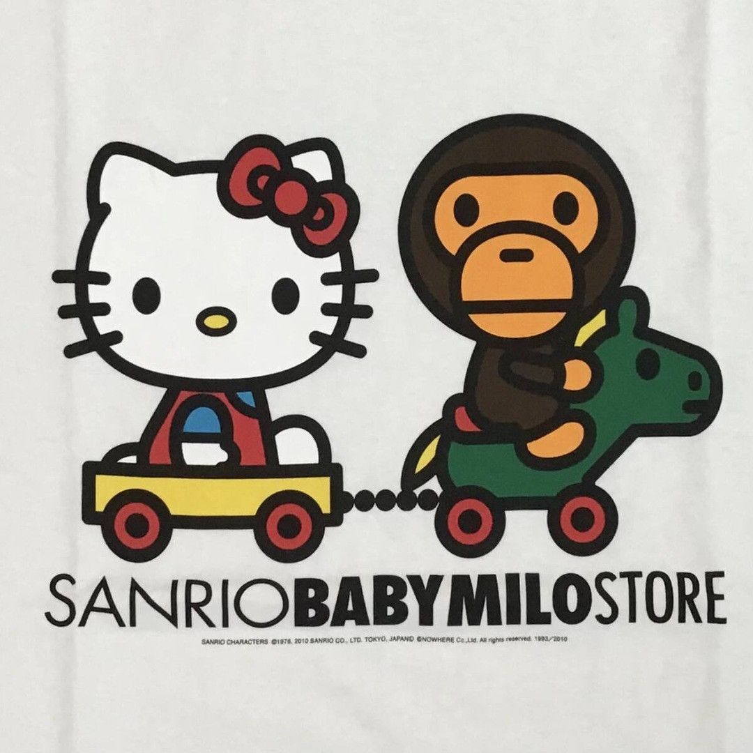 Bape 2010 BAPE × SANRIO Kitty MILO T-shirt a bathing ape NIGO Size US L / EU 52-54 / 3 - 2 Thumbnail