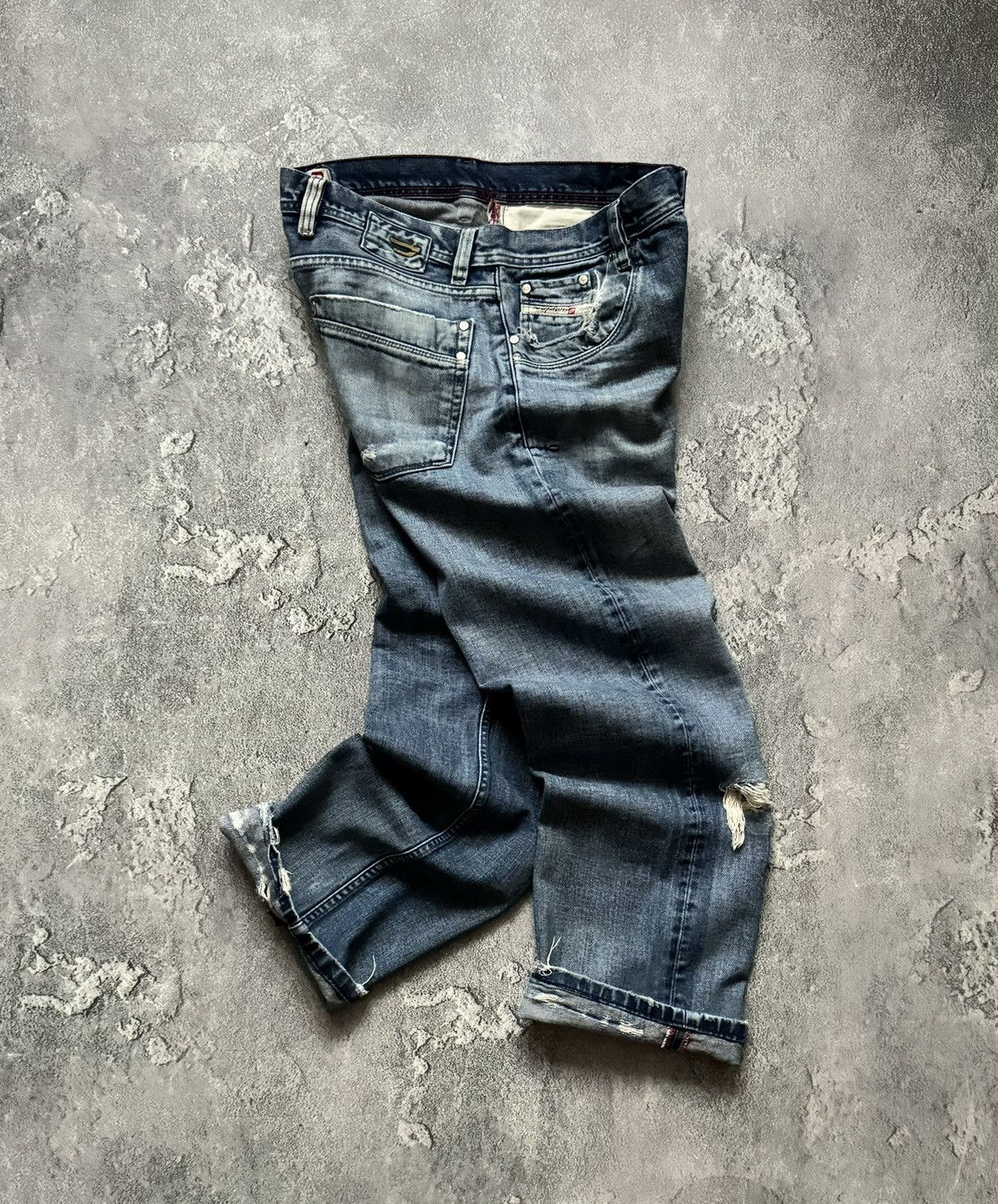 Diesel × Diesel Black Gold Diesel 36/32 distressed denim pant trouser jean chino y2k Size US 36 / EU 52 - 16 Thumbnail