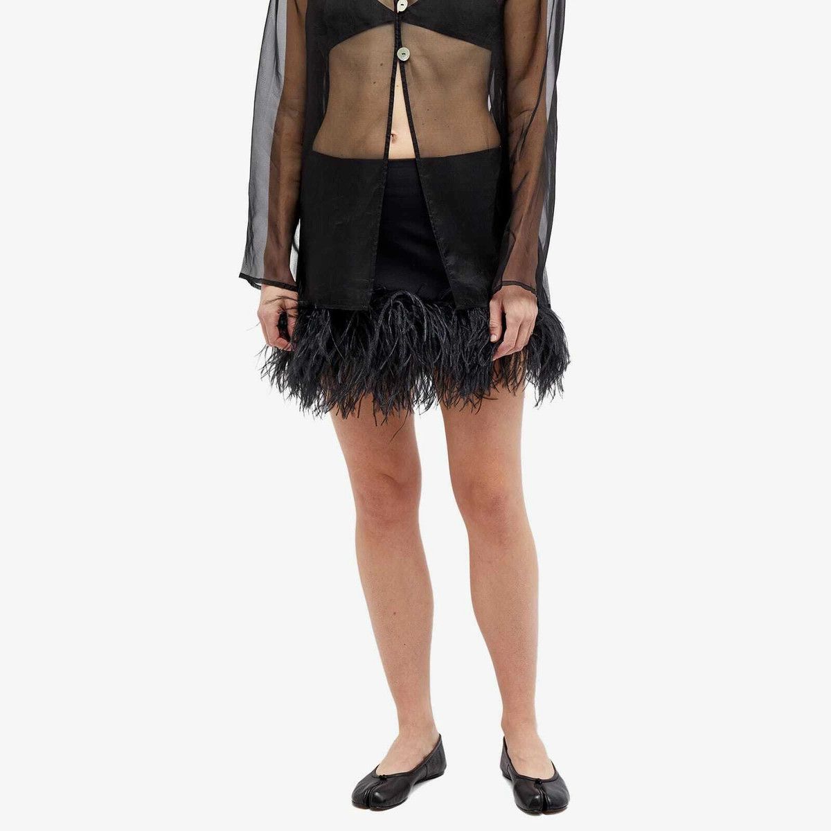 16Arlington o1mle1125 Haile Mini Skirt Jet in Black Size 27" / US 4 / IT 40 - 2 Thumbnail