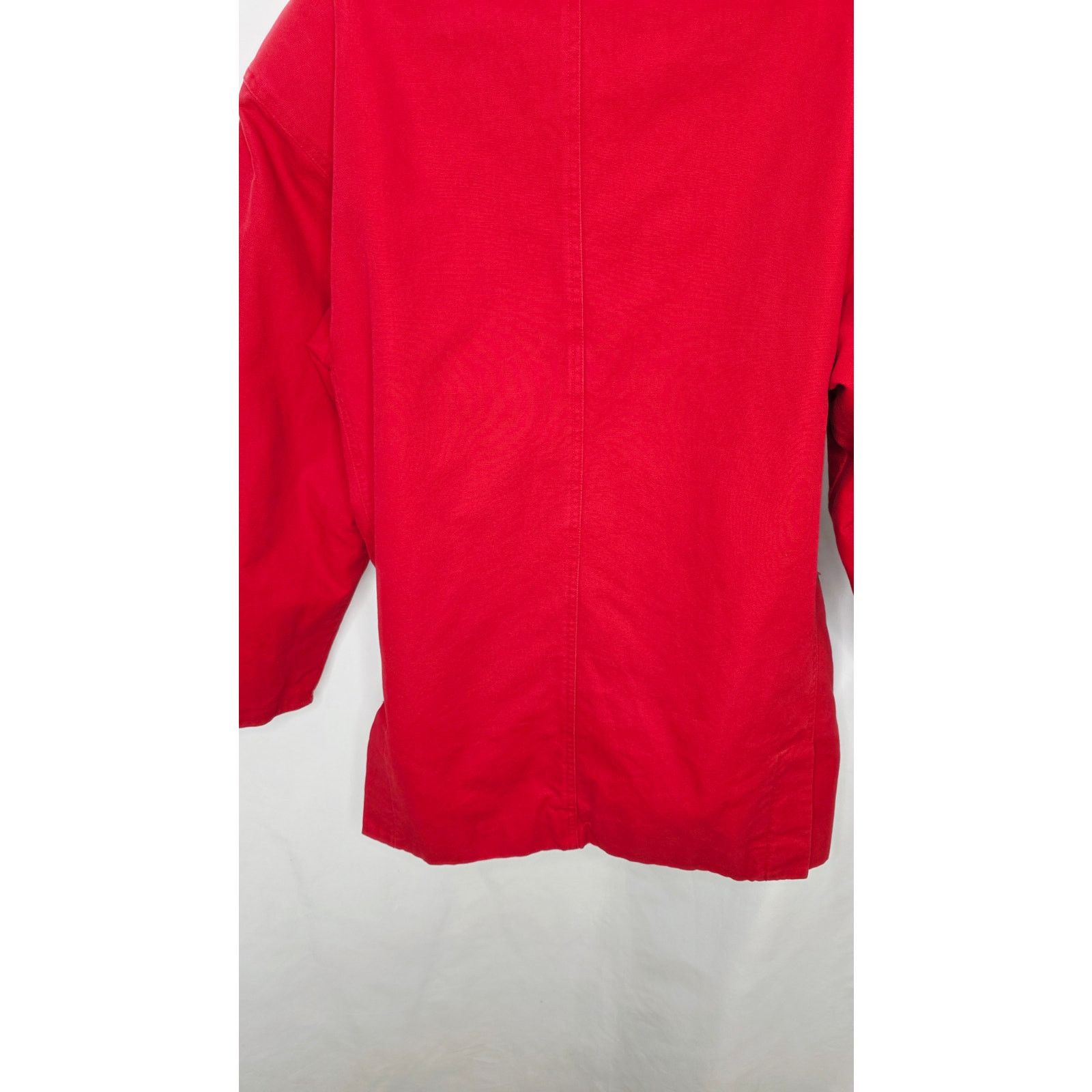 Other Vintage David Brooks Red Cotton Barn Coat Plaid Lining Size M / US 6-8 / IT 42-44 - 12 Thumbnail