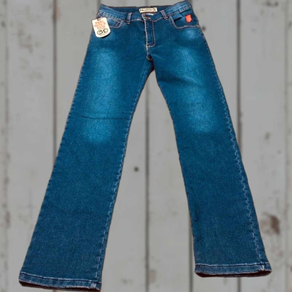 Vintage NWT Inter Nessios Jeans Mens 38x32 Blue Denim Stretch Straight Leg 8127 Size US 38 / EU 54 - 1 Thumbnail
