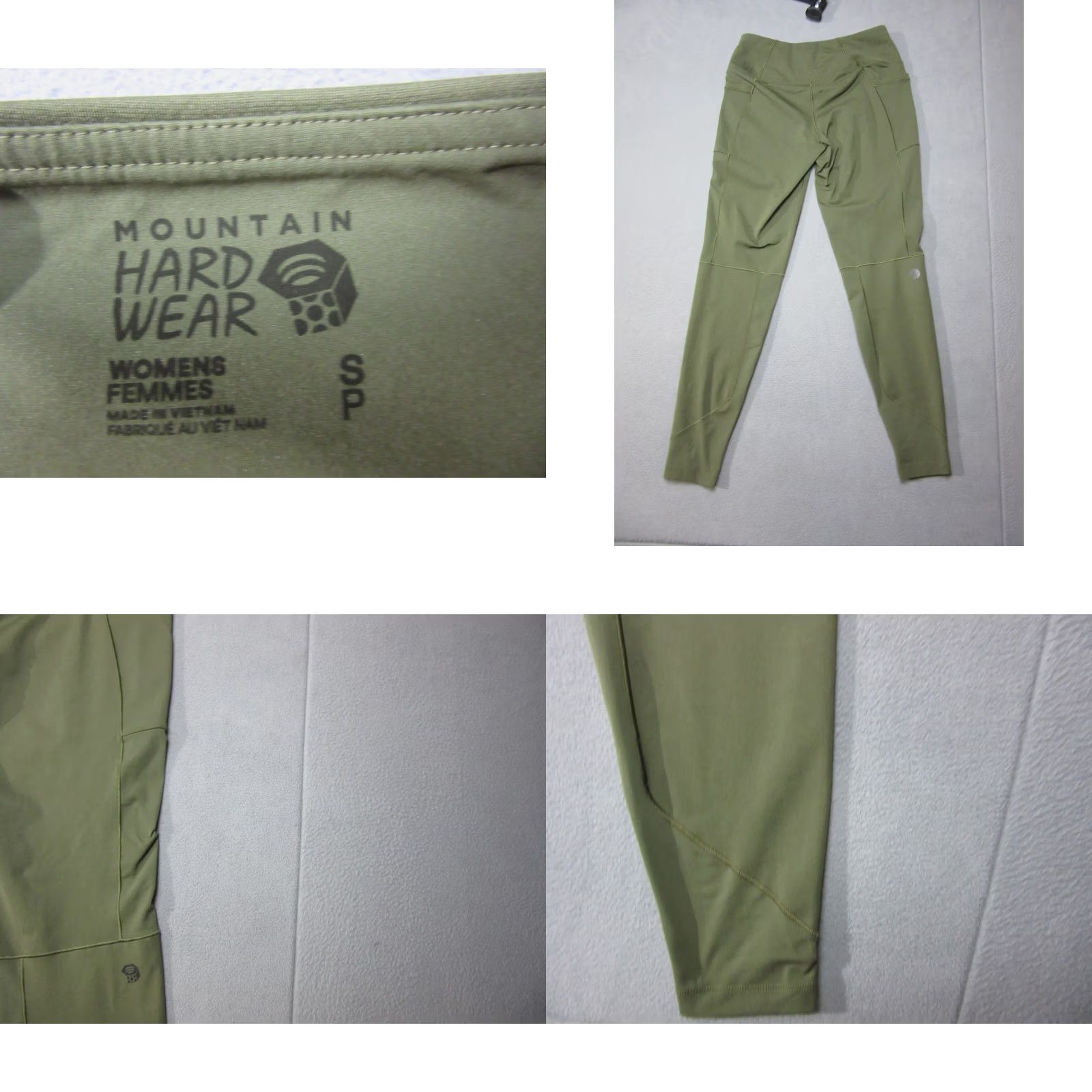 Mountain Hardwear Mountain Hardwear Compression Womens S Green Leggings Stretch Hiking Mid Rise Workout Size 28" / US 6 / IT 42 - 8 Thumbnail
