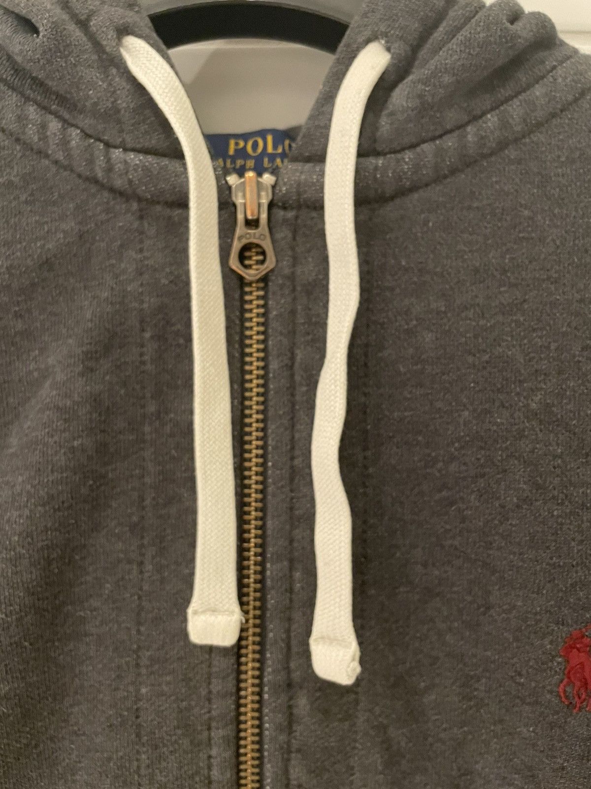 Polo Ralph Lauren Dark Grey Zip-Up Hoodie – Polo Ralph Lauren Size US M / EU 48-50 / 2 - 9 Thumbnail