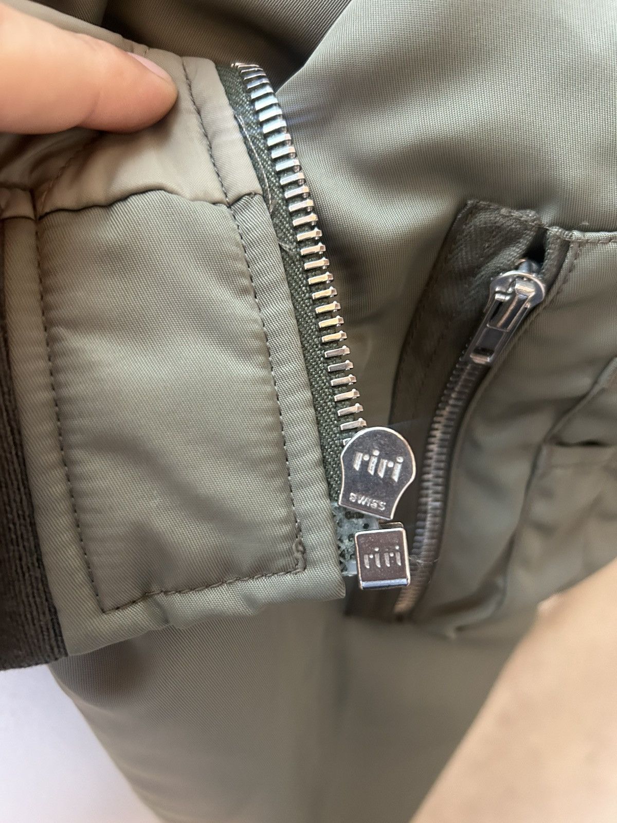 Miu Miu Miu Miu MA-1 Olive/Green Bomber Jacket [Unisex - Vintage ] Size US L / EU 52-54 / 3 - 7 Thumbnail