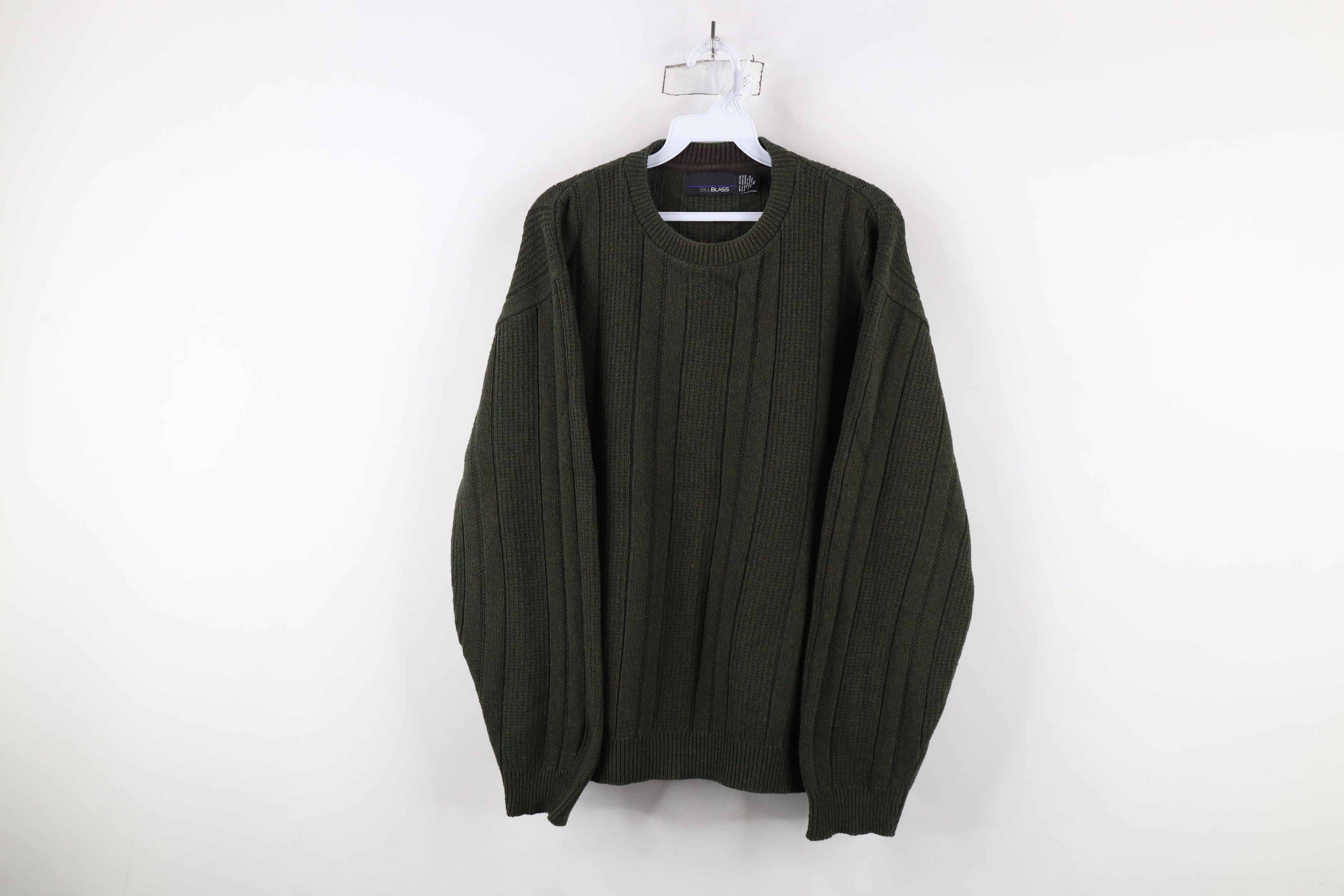 Vintage Vintage 90s Streetwear Fleece Ribbed Knit Crewneck Sweater Size US XL / EU 56 / 4 - 1 Thumbnail