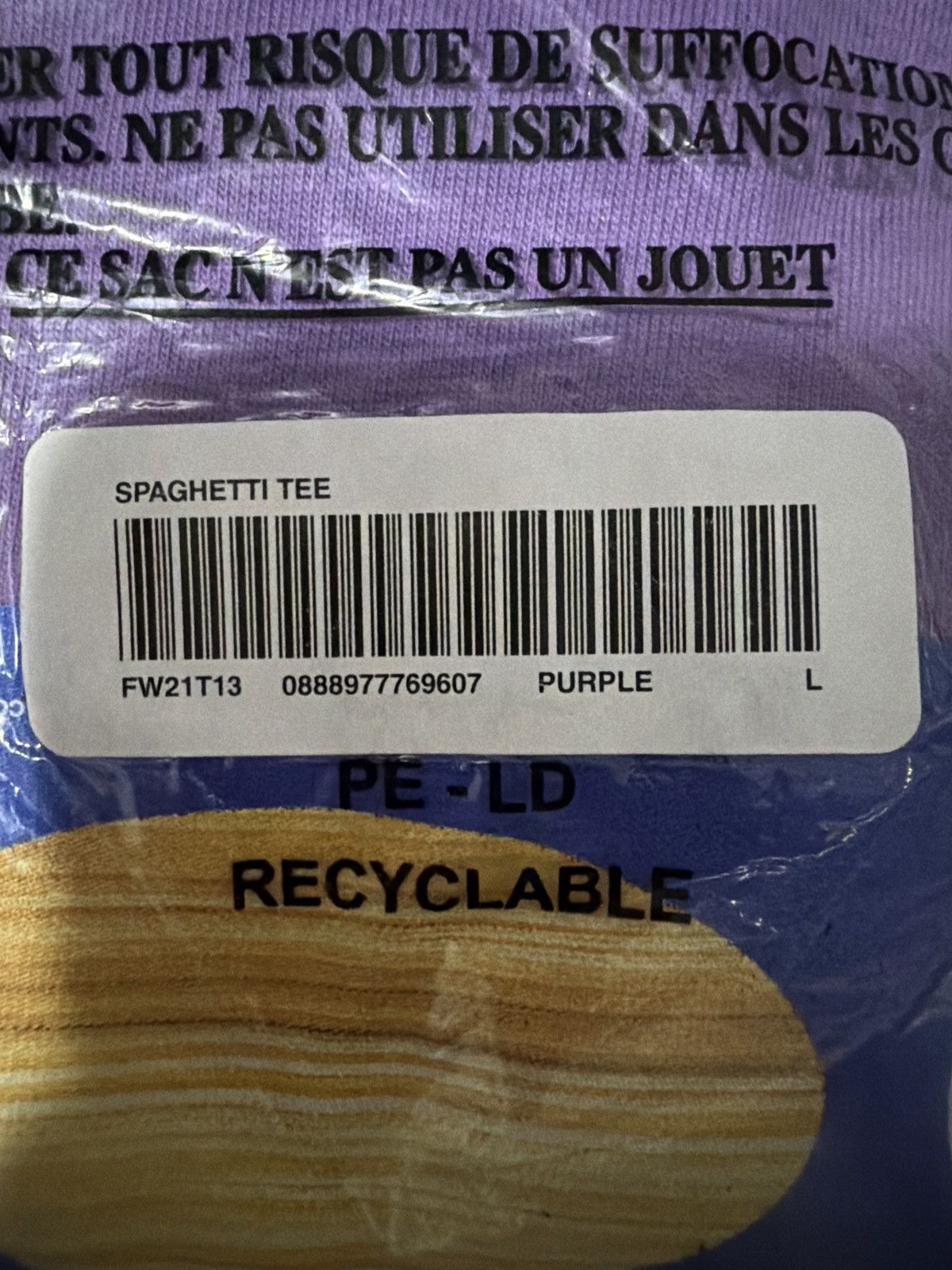 Supreme Supreme Spaghetti Tee FW21 Size US L / EU 52-54 / 3 - 3 Thumbnail