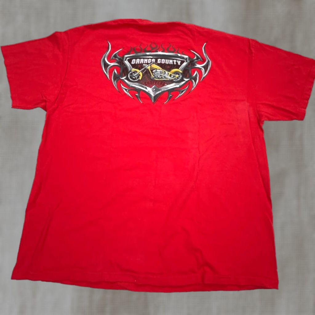 Vintage VINTAGE Orange County Choppers Shirt Men 2XL Red OCC Biker Y2K 2000s Fire Flames Shirt Mens Red Pocket? Size US XXL / EU 58 / 5 - 1 Thumbnail