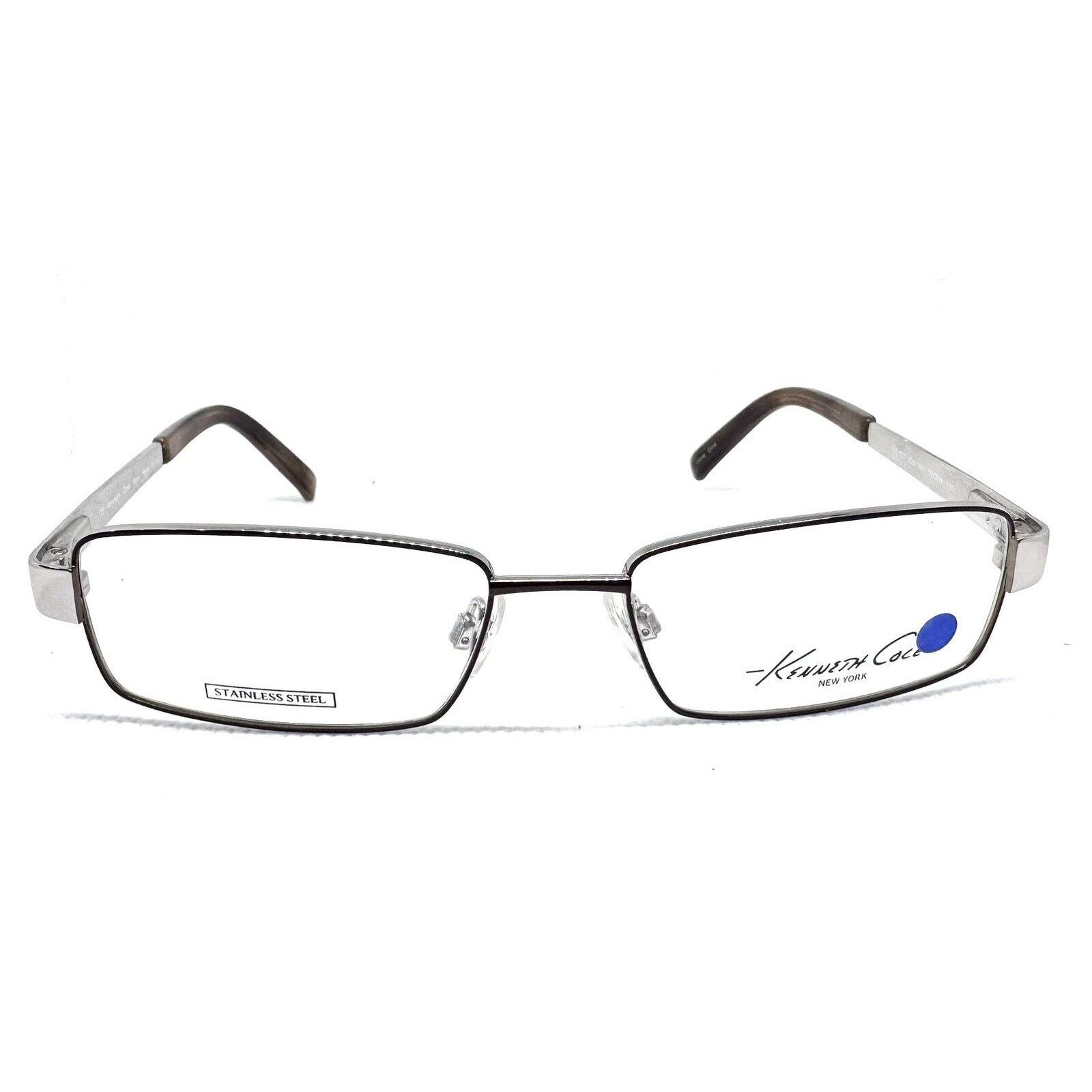 Kenneth Cole KENNETH COLE KC162 049 BROWN SILVER EYEGLASSES 52-16 Size ONE SIZE - 1 Thumbnail