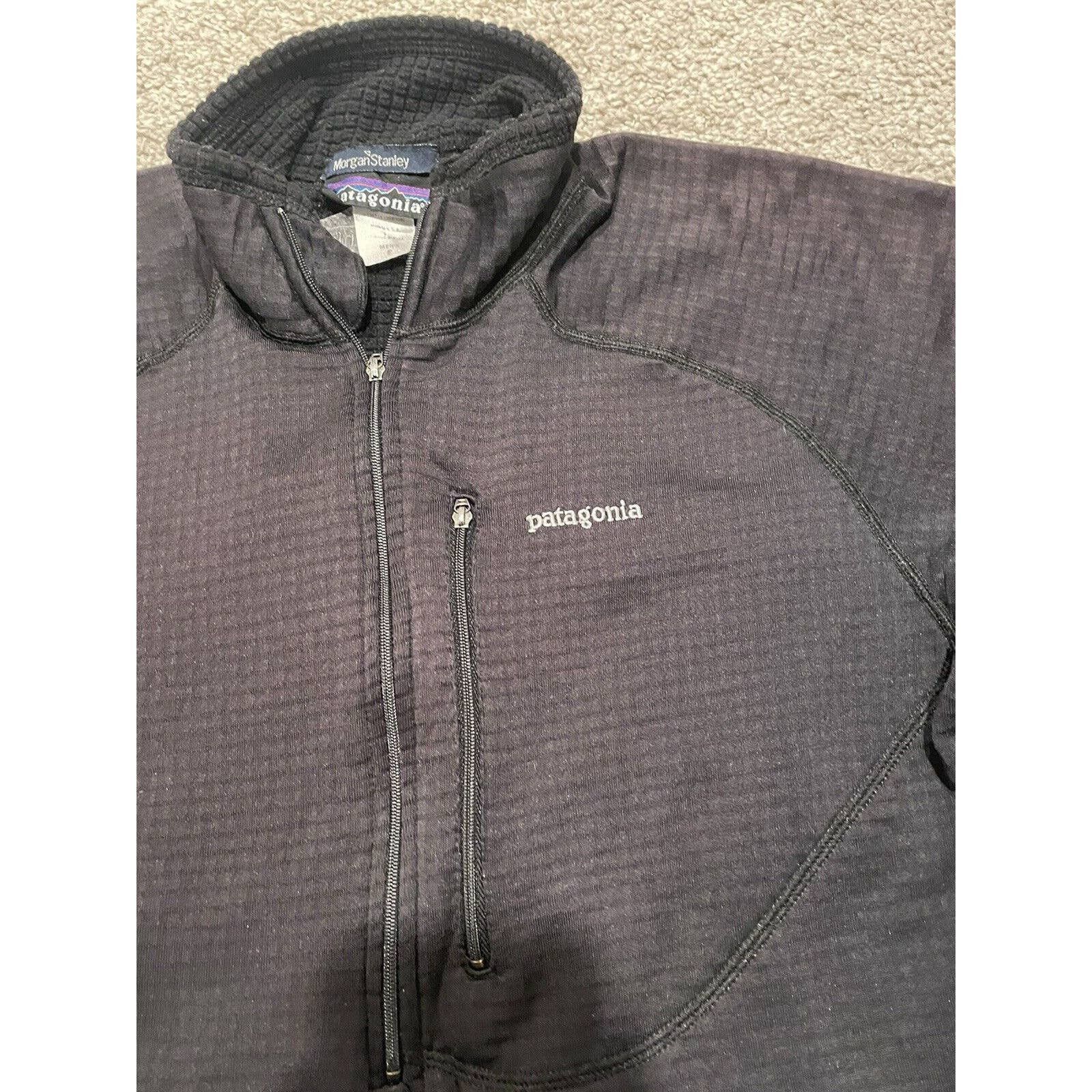 Morgan Stanley Patagonia Black Jacket Men's Small Custom