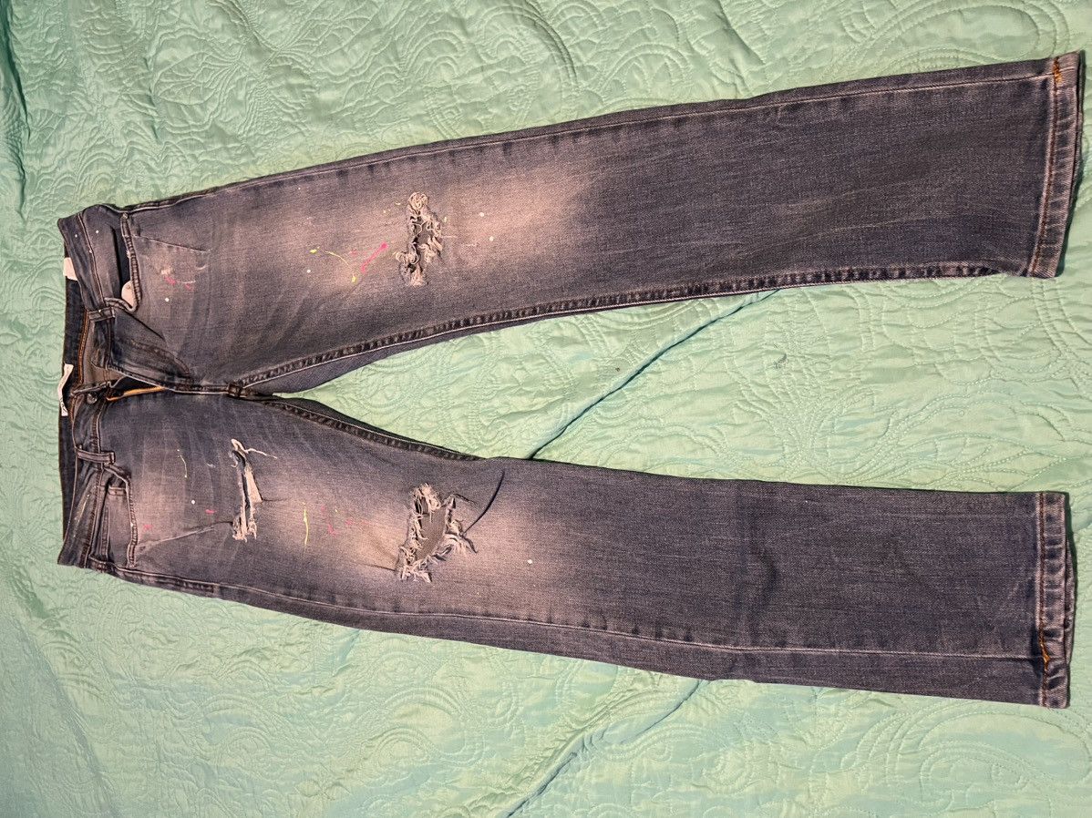 Zara Zara Splatter Paint Jeans Size US 32 / EU 48 - 2 Thumbnail