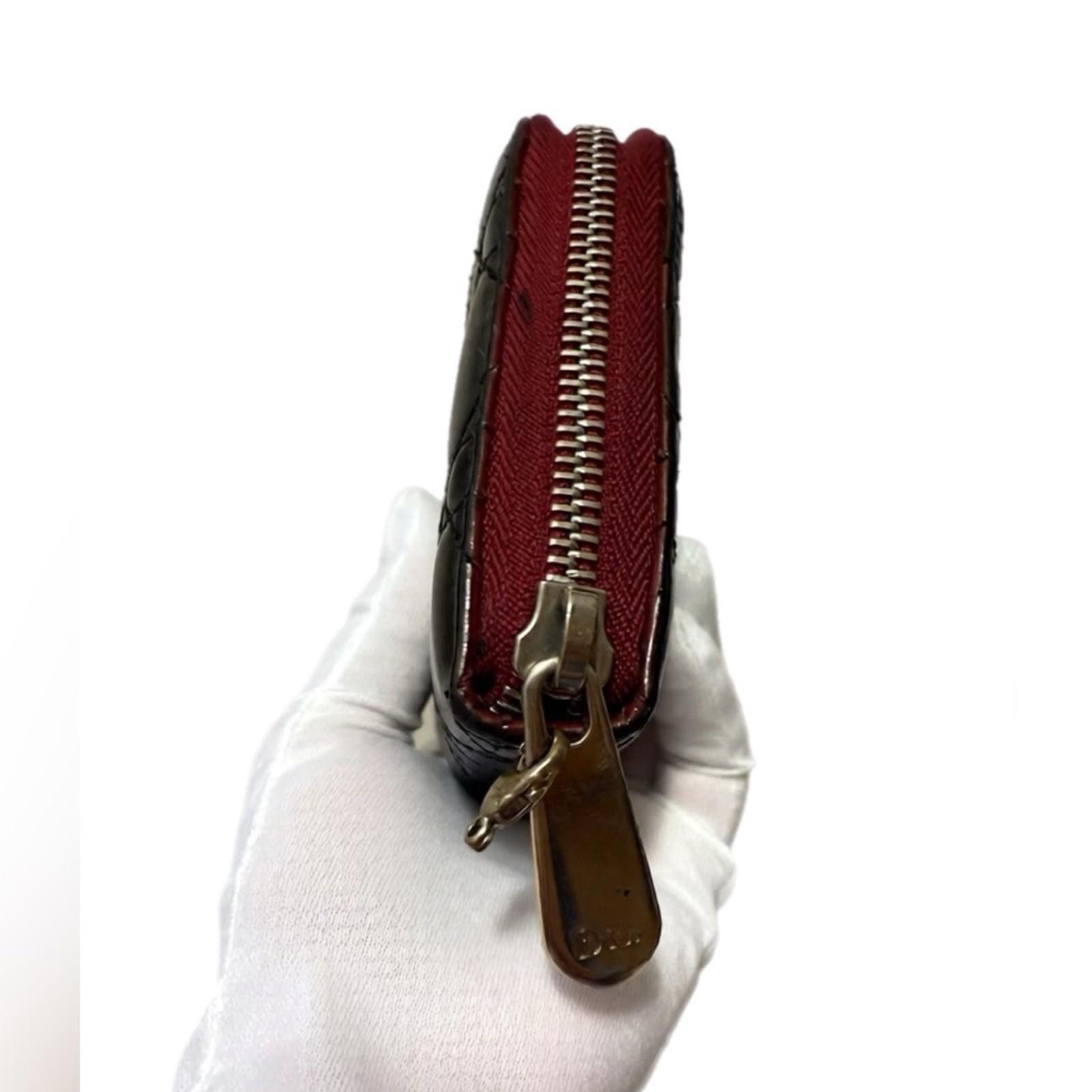 Christian Dior Monsieur AUTHENTIC Dior Lady Dior Zippy Wallet- REDYED CONDITION Size ONE SIZE - 4 Thumbnail