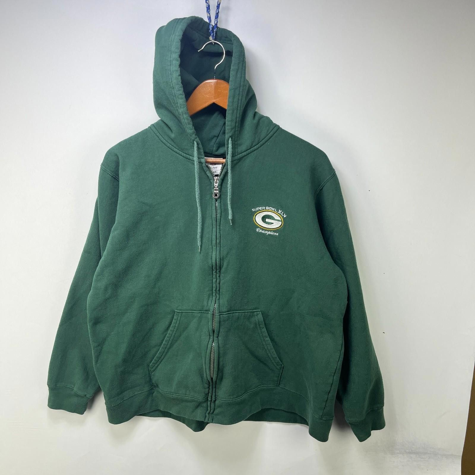 Other Vintage 90s Green Bay Packers Zip Up Hoodie Women 2XL Size ONE SIZE - 1 Thumbnail