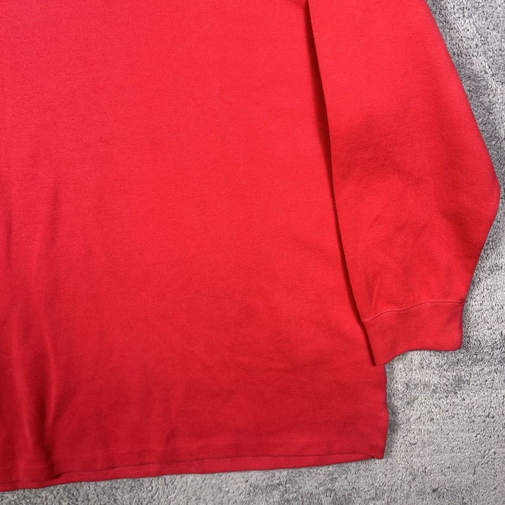 Polo Ralph Lauren DEADSTOCK Polo Ralph Lauren Mens 4X Vintage Sweater Knit Red 1/4 Zip Pullover Cotton Deathstock Size US XXL / EU 58 / 5 - 3 Thumbnail