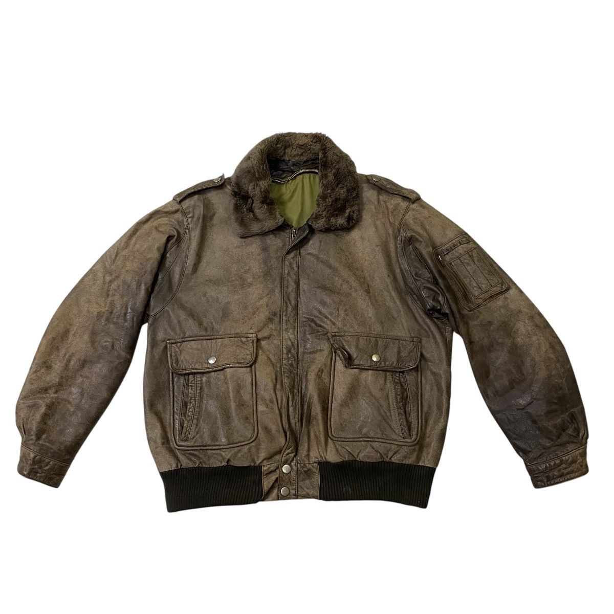 Japanese Brand × Vintage Vintage G-1 Patina leather jacket Size US M / EU 48-50 / 2 - 5 Thumbnail
